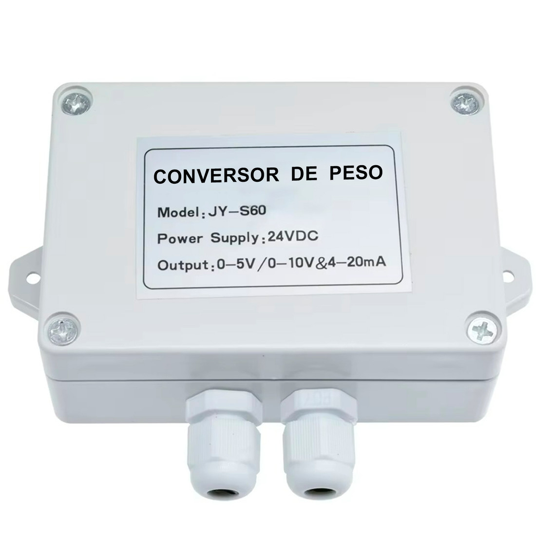 Conversor Sinal Célula de Carga Saída Analógica 0–10V / 4–20mA - JY-S60 Conversor Sinal Célula de Carga Saída Analógica 0–10V / 4–20mA - JY-S60