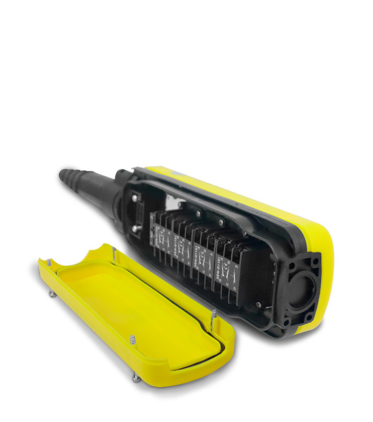 Botoeira Industrial Pendente com 4 Botões com 2 Estágios + Botão Emergência - XAC-A4913 Botoeira Industrial Pendente com 4 Botões com 2 Estágios + Botão Emergência - XAC-A4913