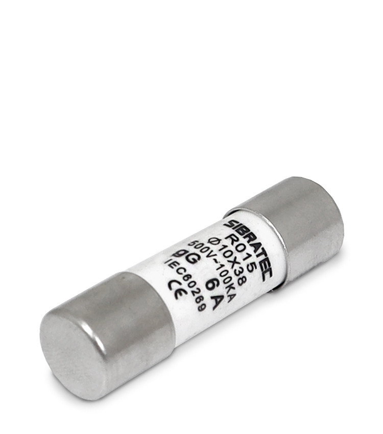 Kit 10 Fusível Tipo Cartucho Retardado gG de 6A | 10x38mm RO15 | 100kA 500V Kit 10 Fusível Tipo Cartucho Retardado gG de 6A | 10x38mm RO15 | 100kA 500V
