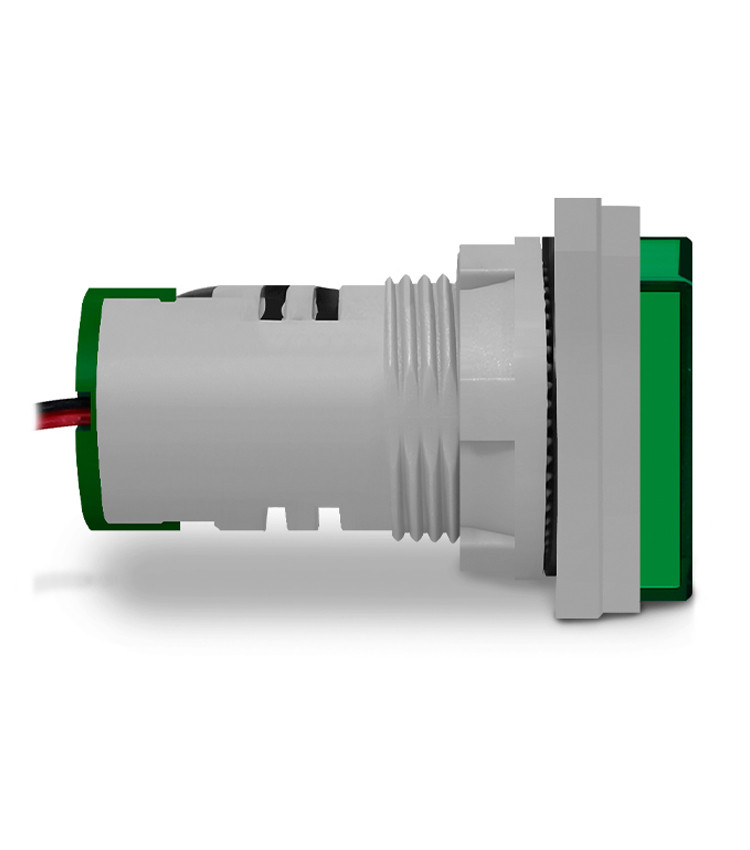 Multimedidor Digital Verde 22mm Tensão, Corrente e Frequência - AD22-22VAHS/G Multimedidor Digital Verde 22mm Tensão, Corrente e Frequência - AD22-22VAHS/G