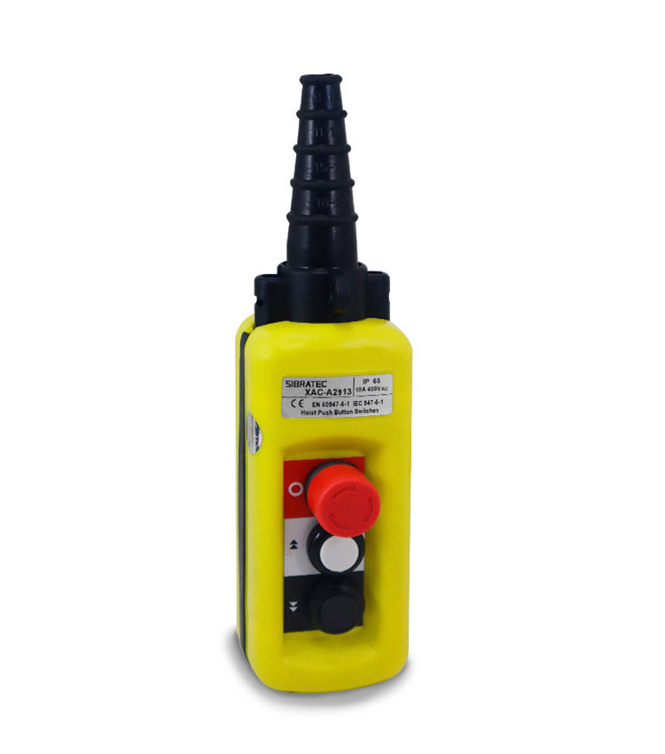 Botoeira Industrial Pendente com 2 Botões com 2 Estágios + Botão Emergência - XAC-A2913 Botoeira Industrial Pendente com 2 Botões com 2 Estágios + Botão Emergência - XAC-A2913