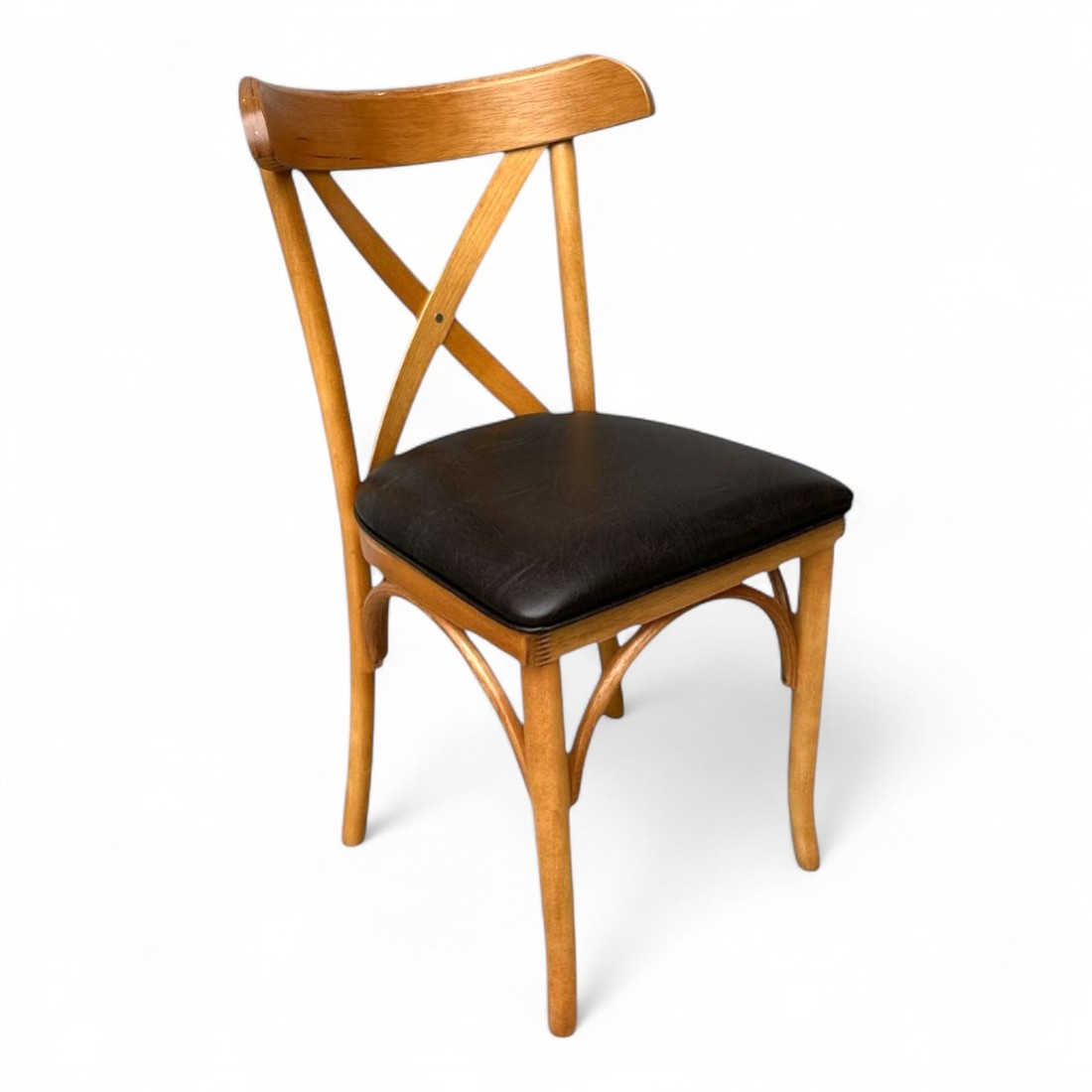 Cadeira Madri Cor Mel Assento Courissimo Cafe