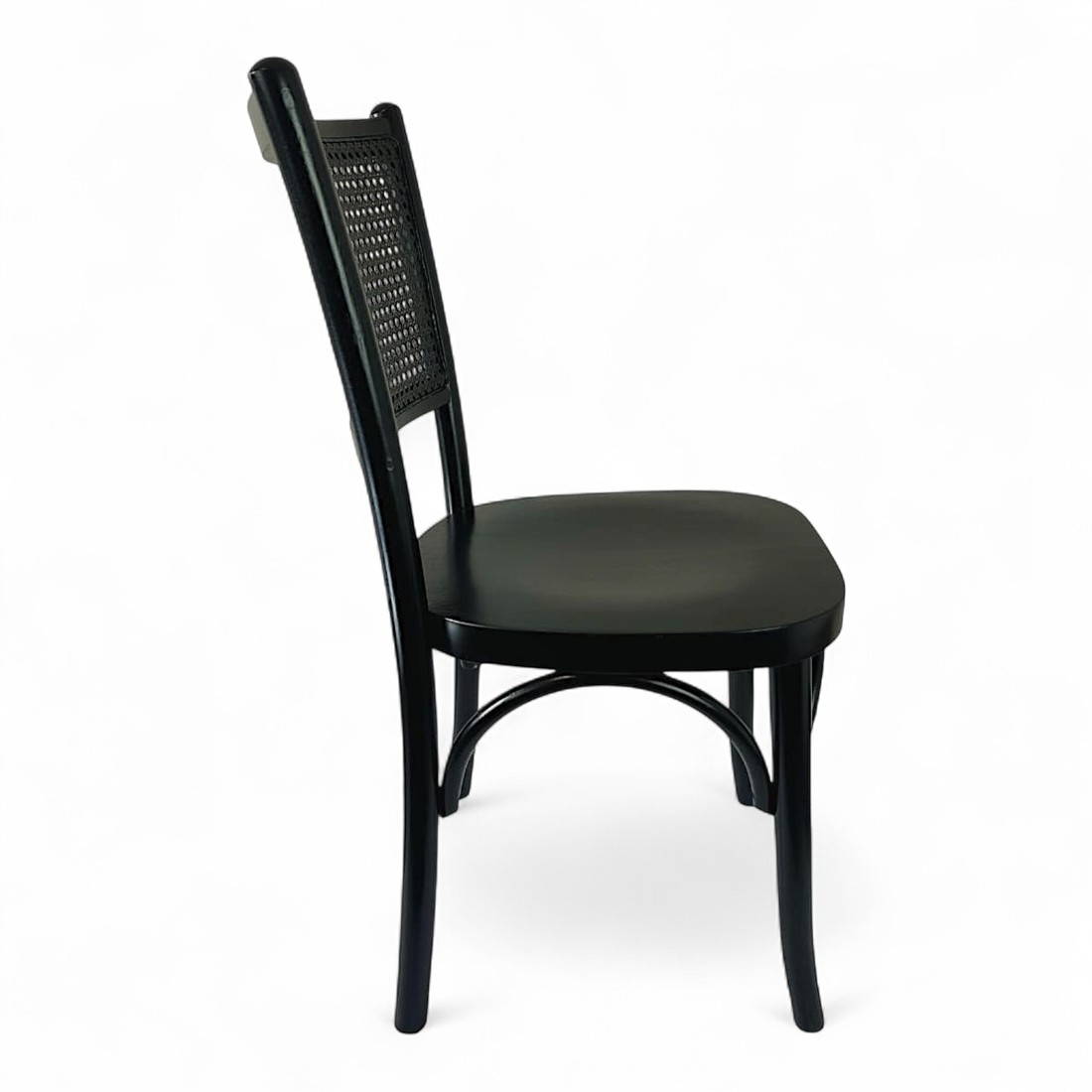 Cadeira Luxemburgo Madeira Nobre Laqueado Preto Com Telinha Cadeira Luxemburgo Madeira Nobre Laqueado Preto Com Telinha
