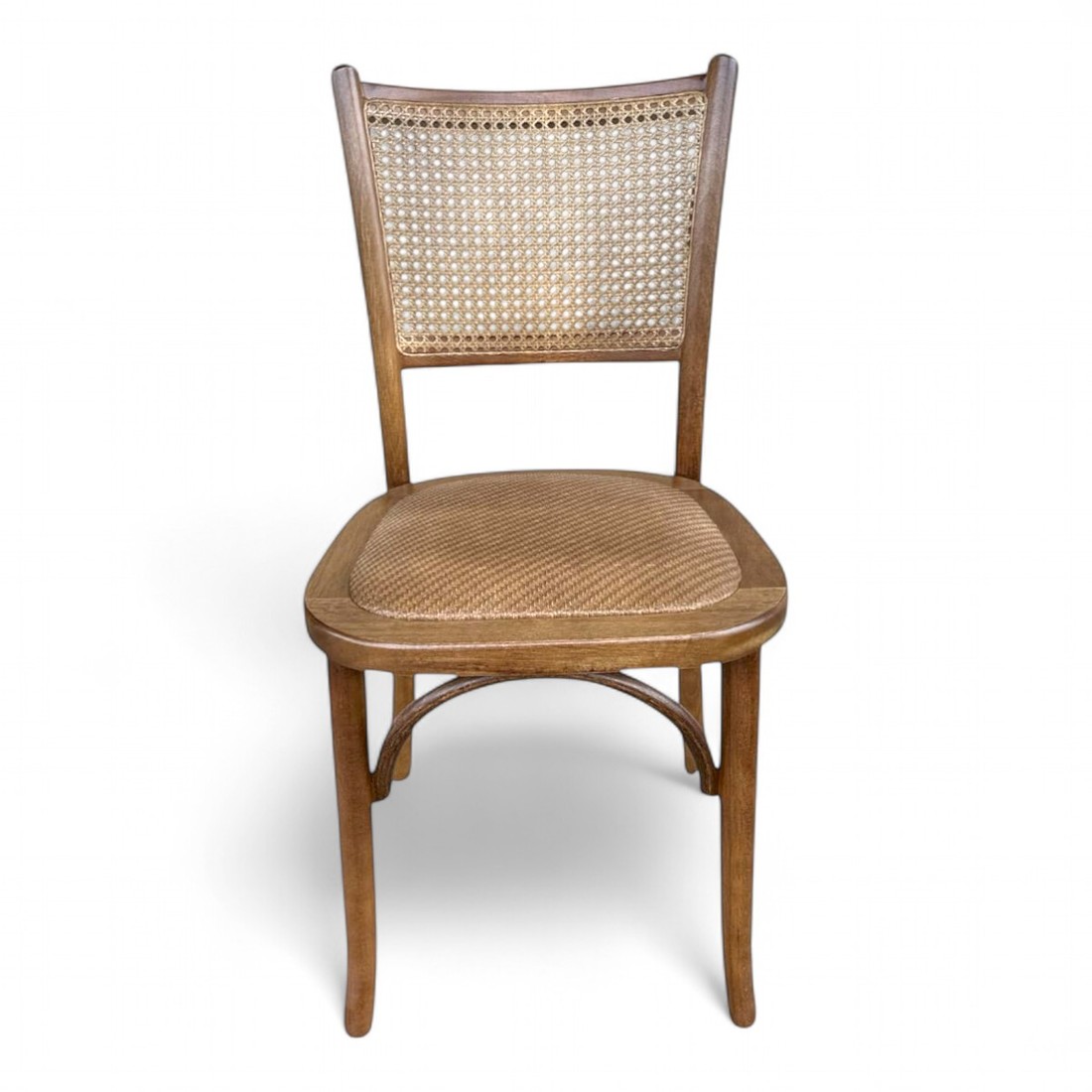 Cadeira Luxemburgo Madeira Maciça Verniz Castanho Com Rattan Cadeira Luxemburgo Madeira Maciça Verniz Castanho Com Rattan