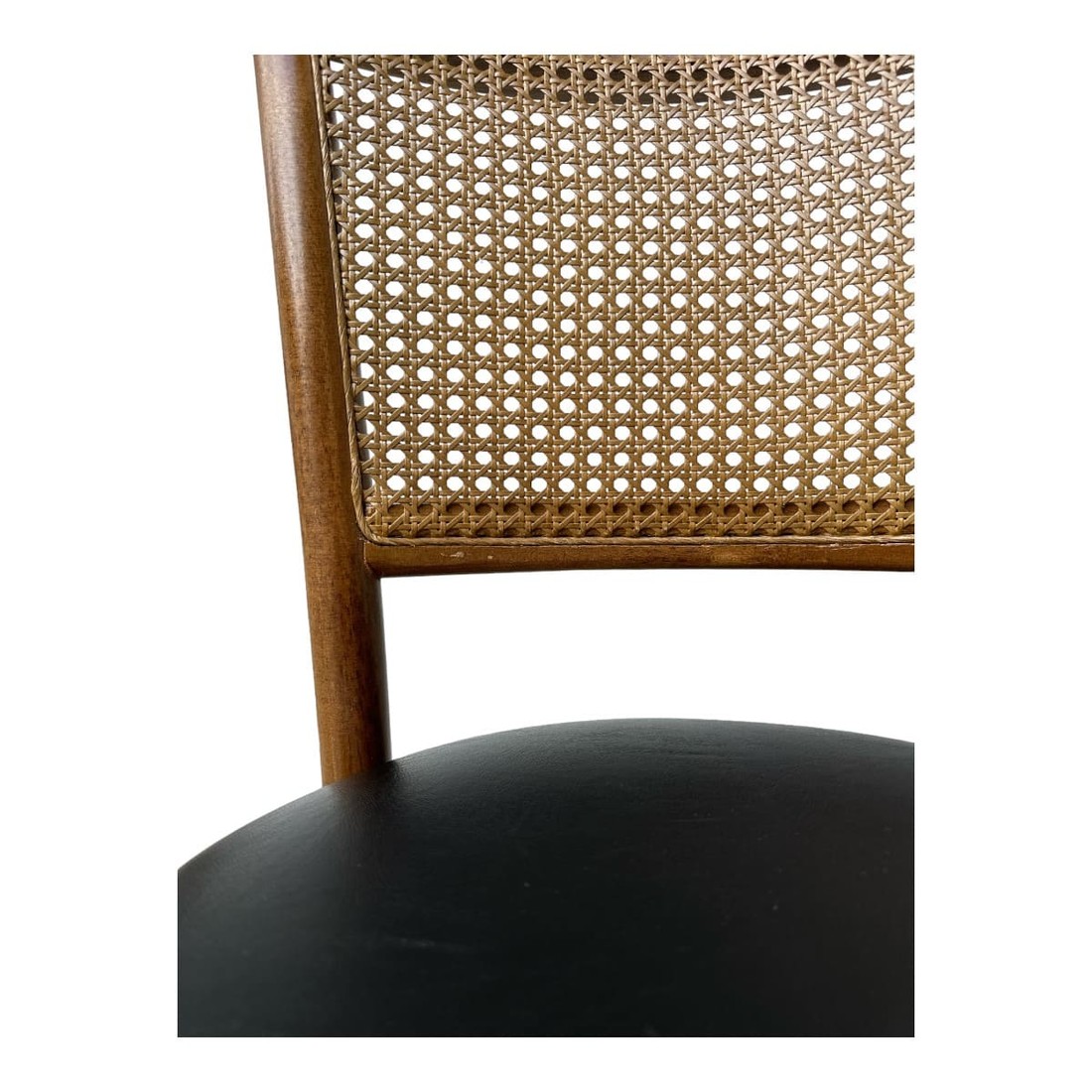 Cadeira Luxemburgo Cor Castanho Assento Estofado Courissimo Preto Cadeira Luxemburgo Cor Castanho Assento Estofado Courissimo Preto