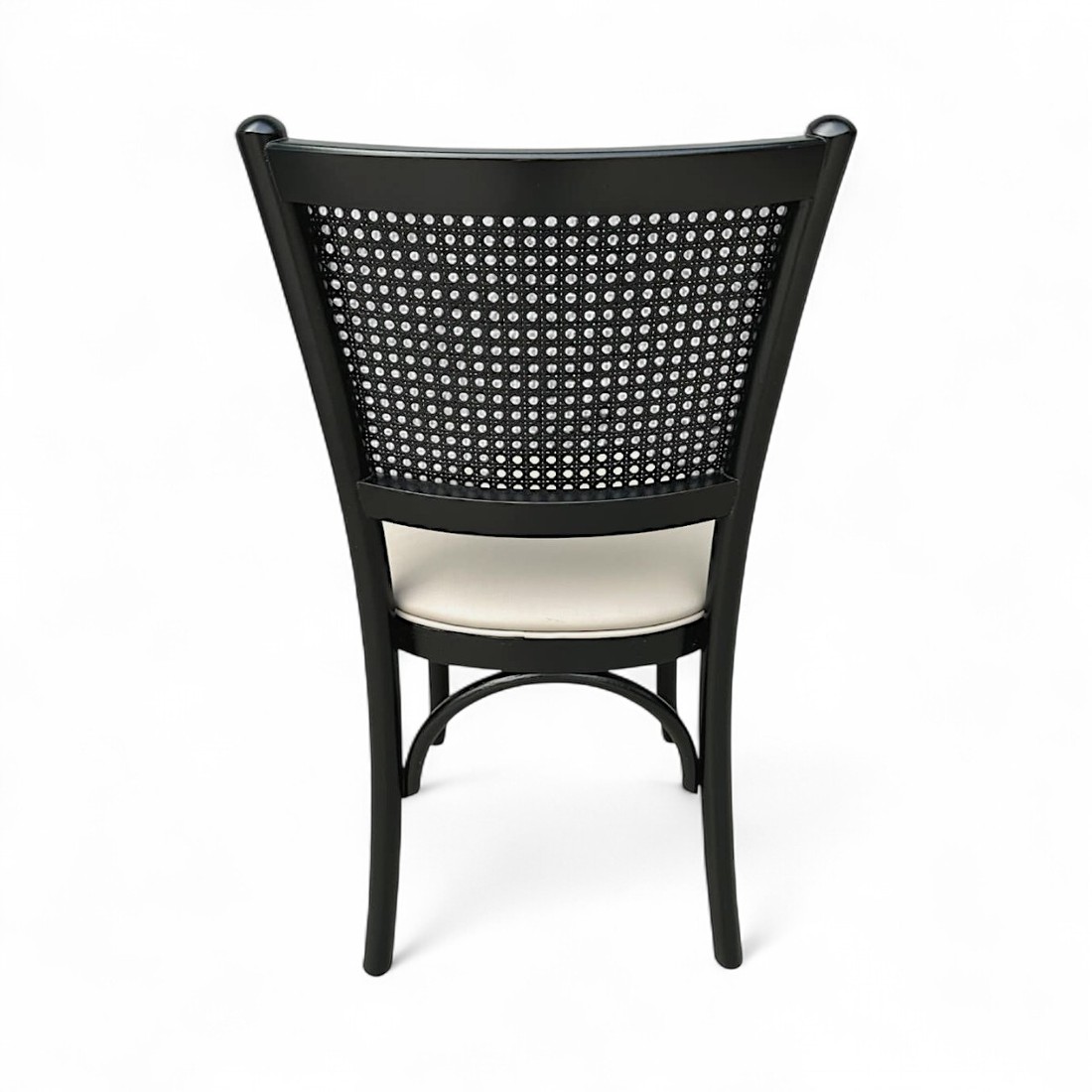 Cadeira Luxemburgo Cor Preta Assento Estofado Facto Fendi