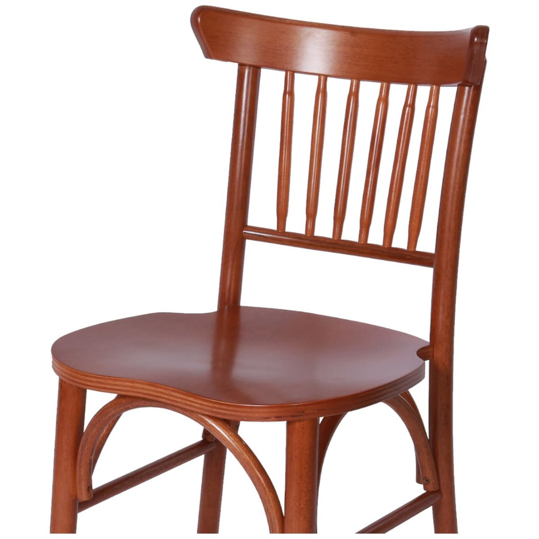 Cadeira Havanna Empilhavel Madeira Maciça Resistente Castanho Cadeira Havanna Empilhavel Madeira Maciça Resistente Castanho