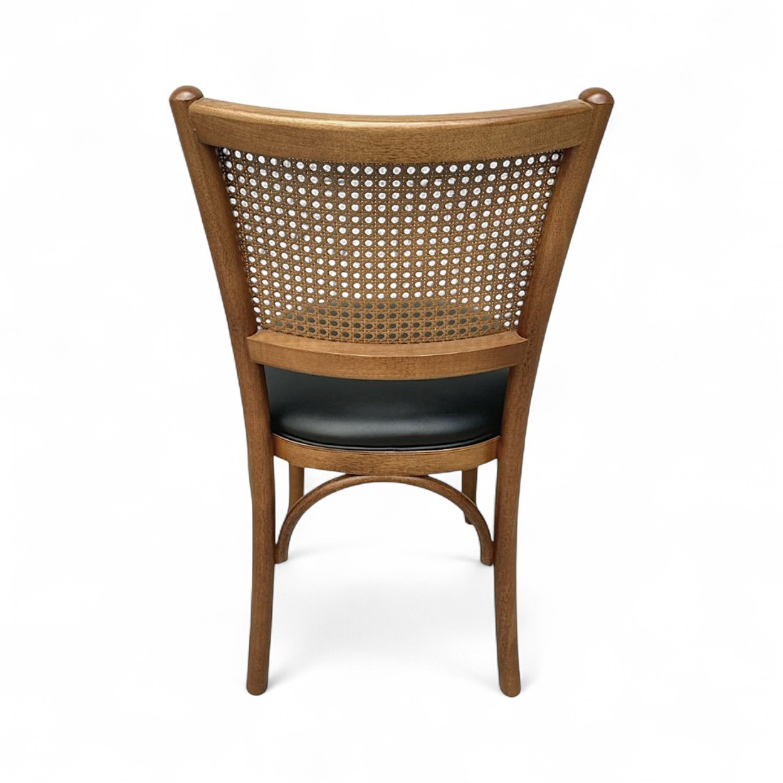 Cadeira Luxemburgo Cor Castanho Assento Estofado Courissimo Preto Cadeira Luxemburgo Cor Castanho Assento Estofado Courissimo Preto