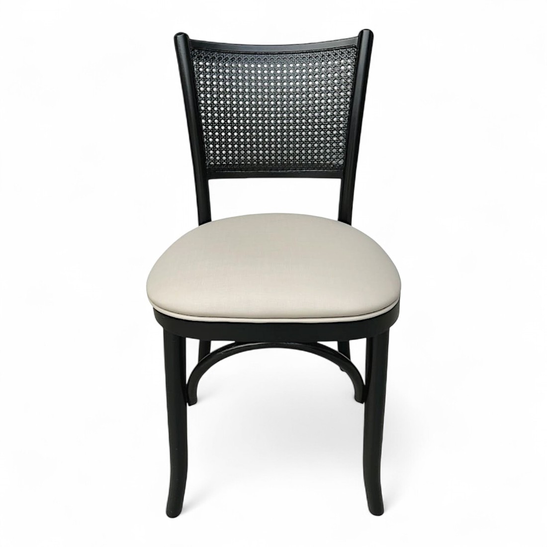 Cadeira Luxemburgo Cor Preta Assento Estofado Facto Fendi