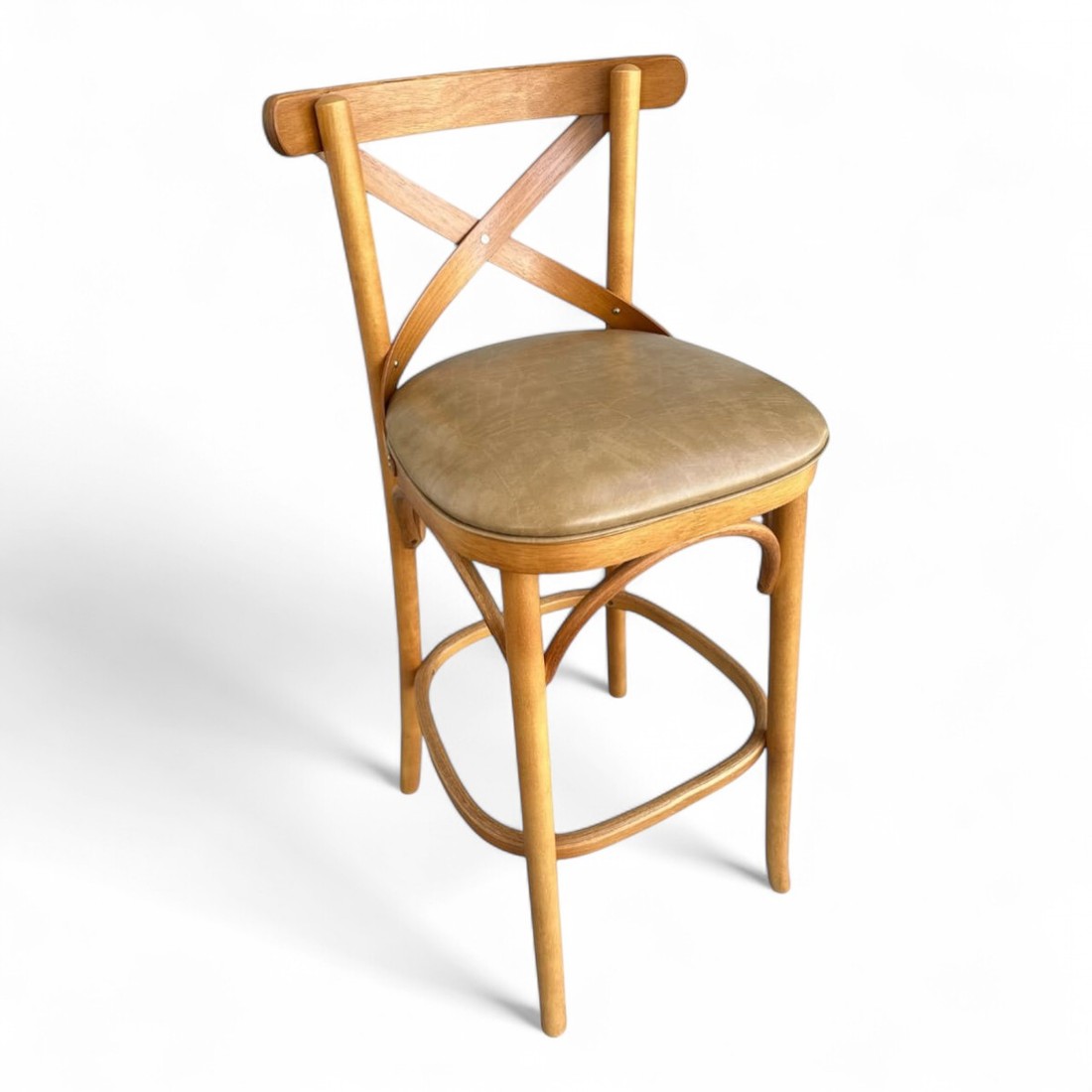 Banqueta Espanha Cor Mel Assento Itapema Bege