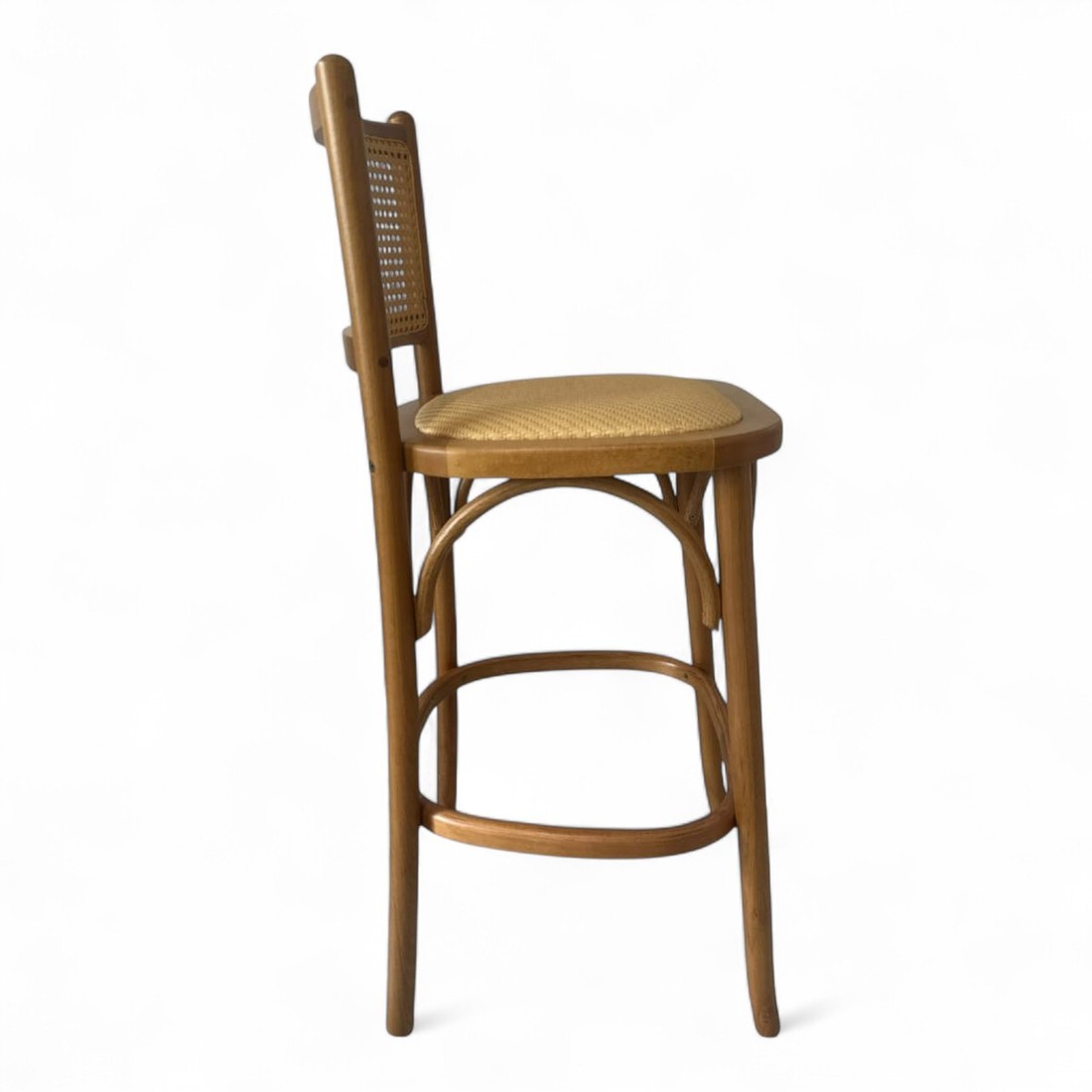 Banqueta Luxemburgo Cor Mel Assento Rattan