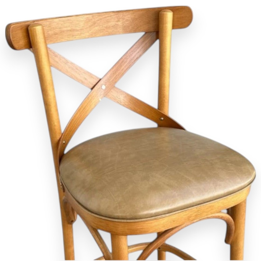 Banqueta Espanha Cor Mel Assento Itapema Bege