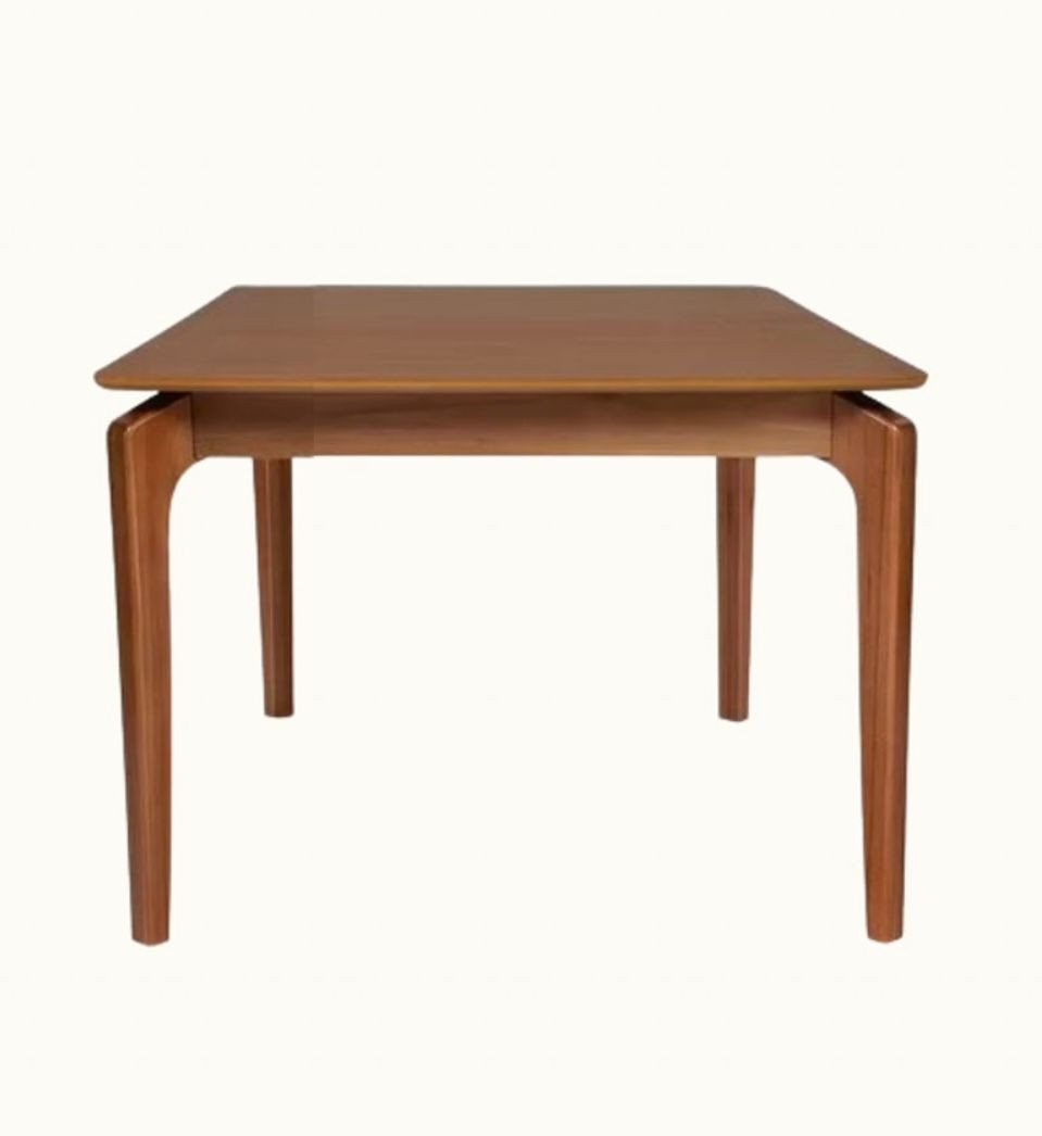 Mesa Colômbia para sala de jantar cor castanho tampo castanho