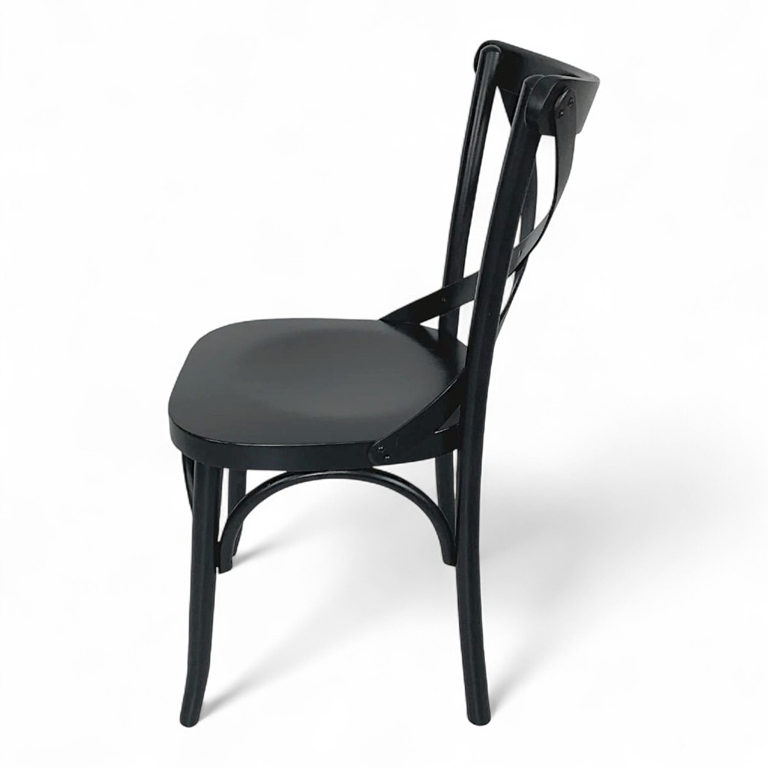 Cadeira Espanha Cor Preta Assento Madeira Cadeira Espanha Cor Preta Assento Madeira