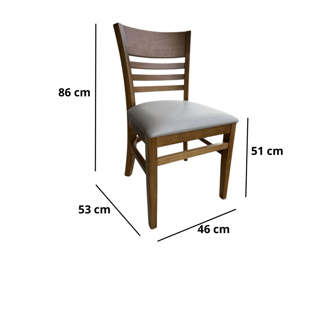 Cadeira Colorado Cor Castanho Assento Estofado Facto Fendi