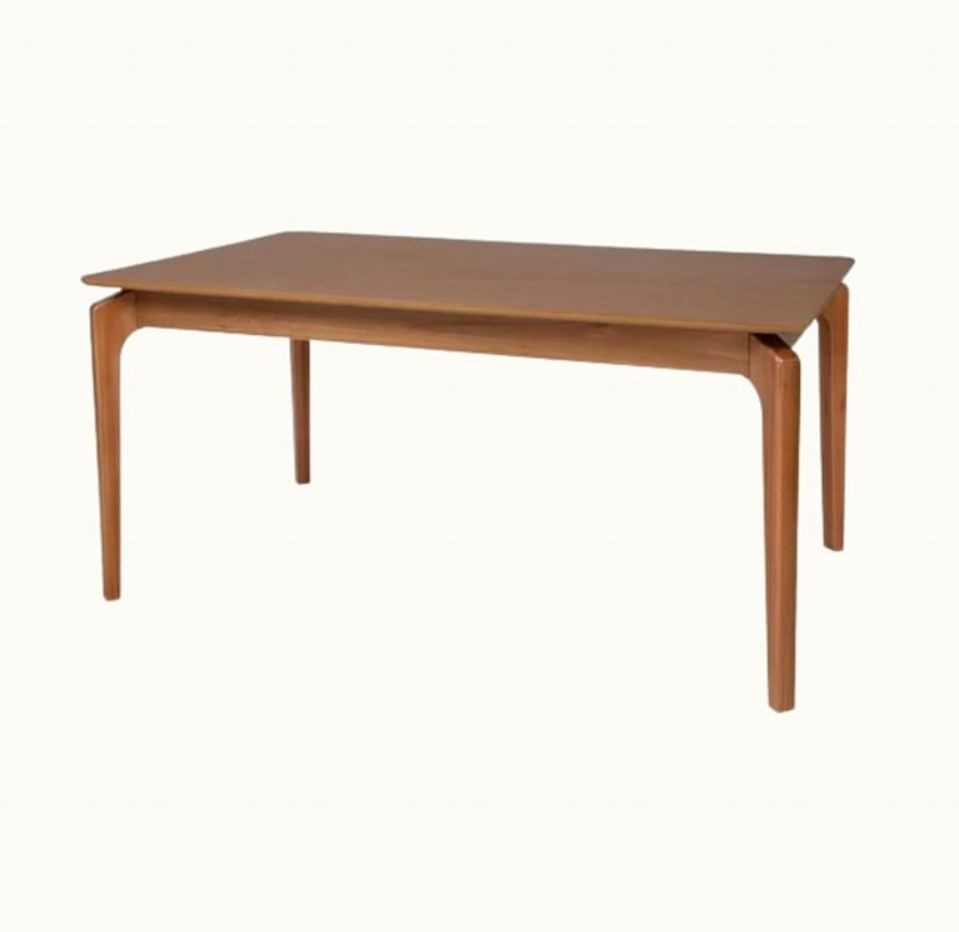 Mesa Colômbia para sala de jantar cor castanho tampo castanho