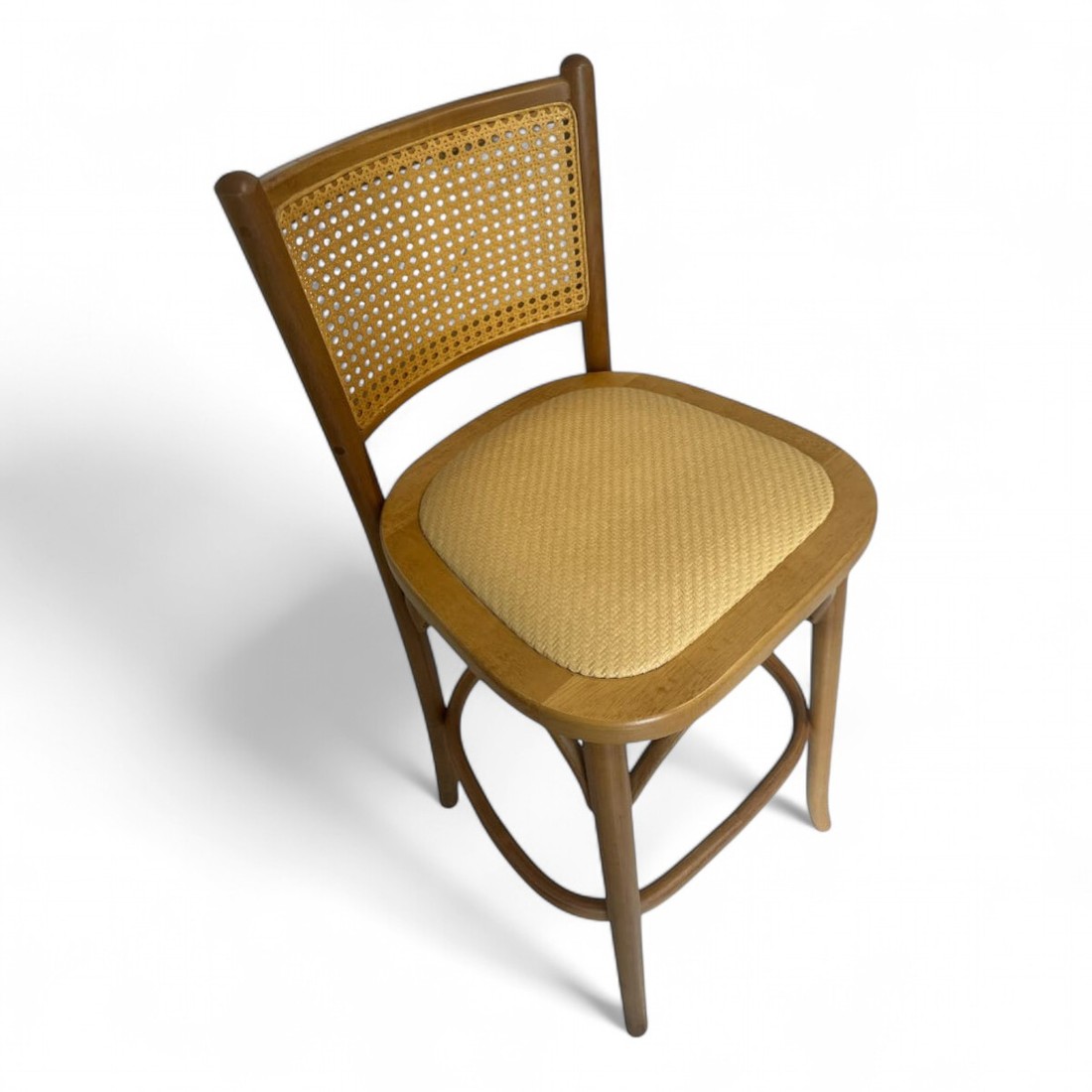 Banqueta Luxemburgo Cor Mel Assento Rattan