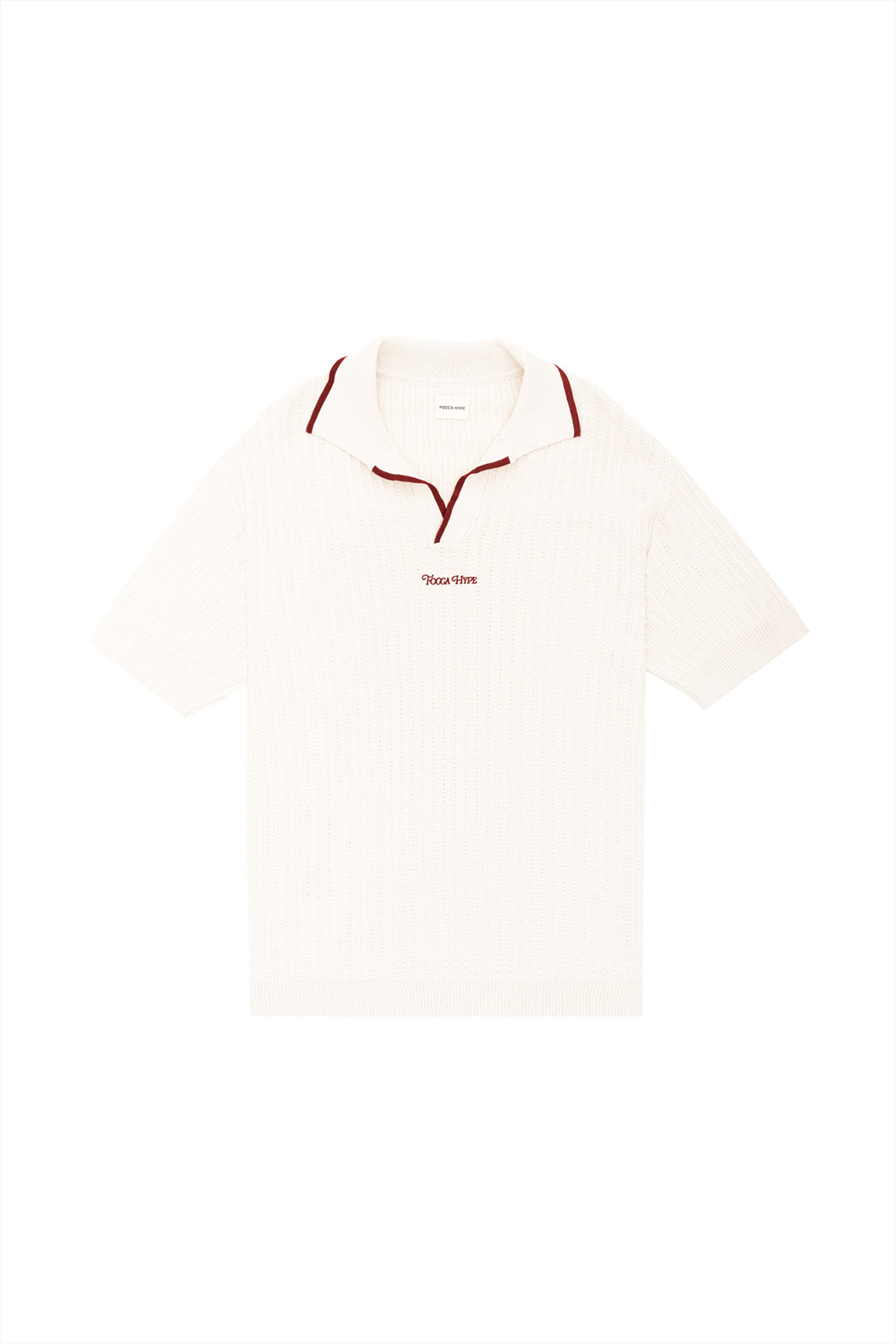 CAMISA POLO TRICOT OFF VINO Focca Hype