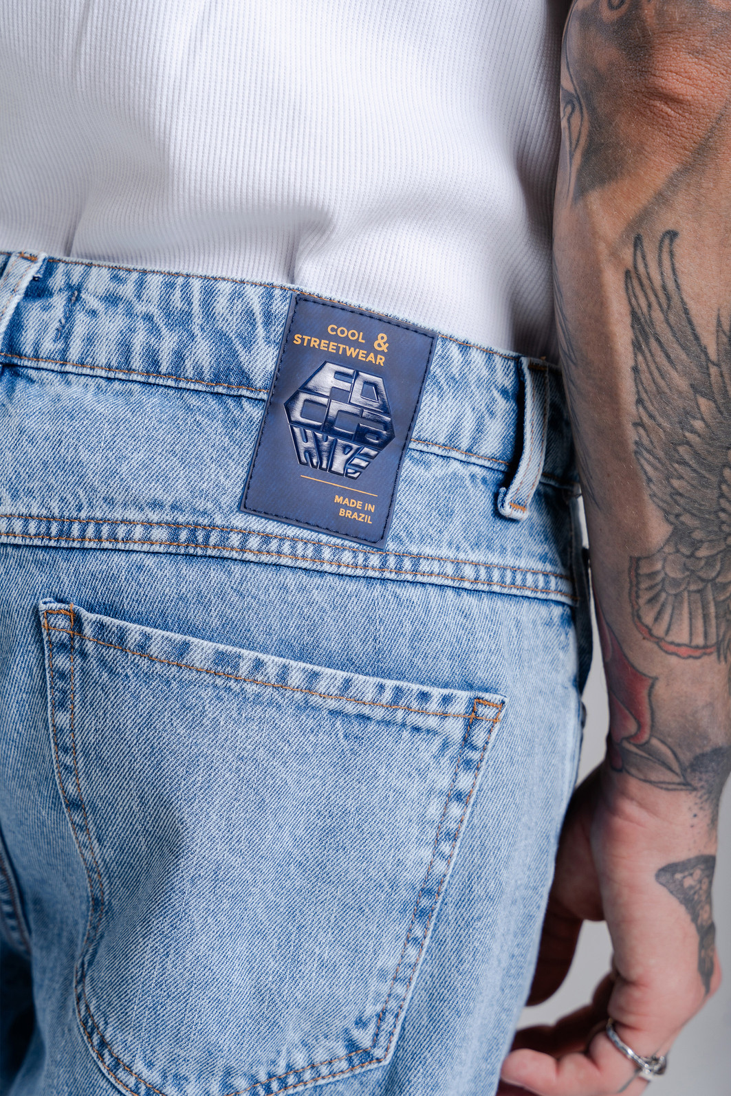 CALÇA JEANS RETA VINTAGE CALÇA JEANS RETA VINTAGE