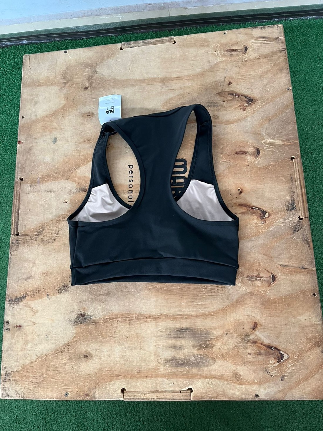 top nadador preto bojo removivel