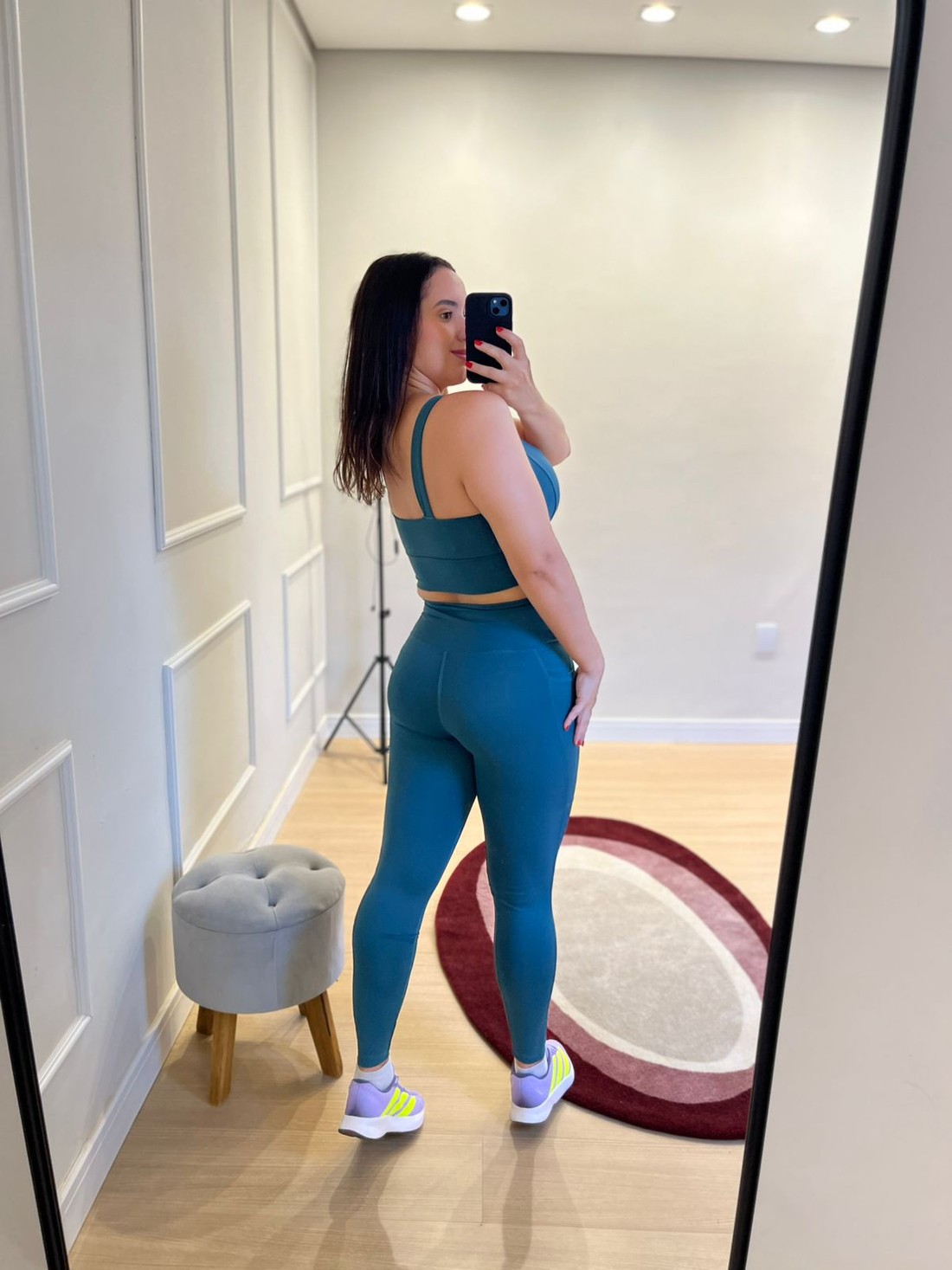 conjunto aerobic bolso petroleo