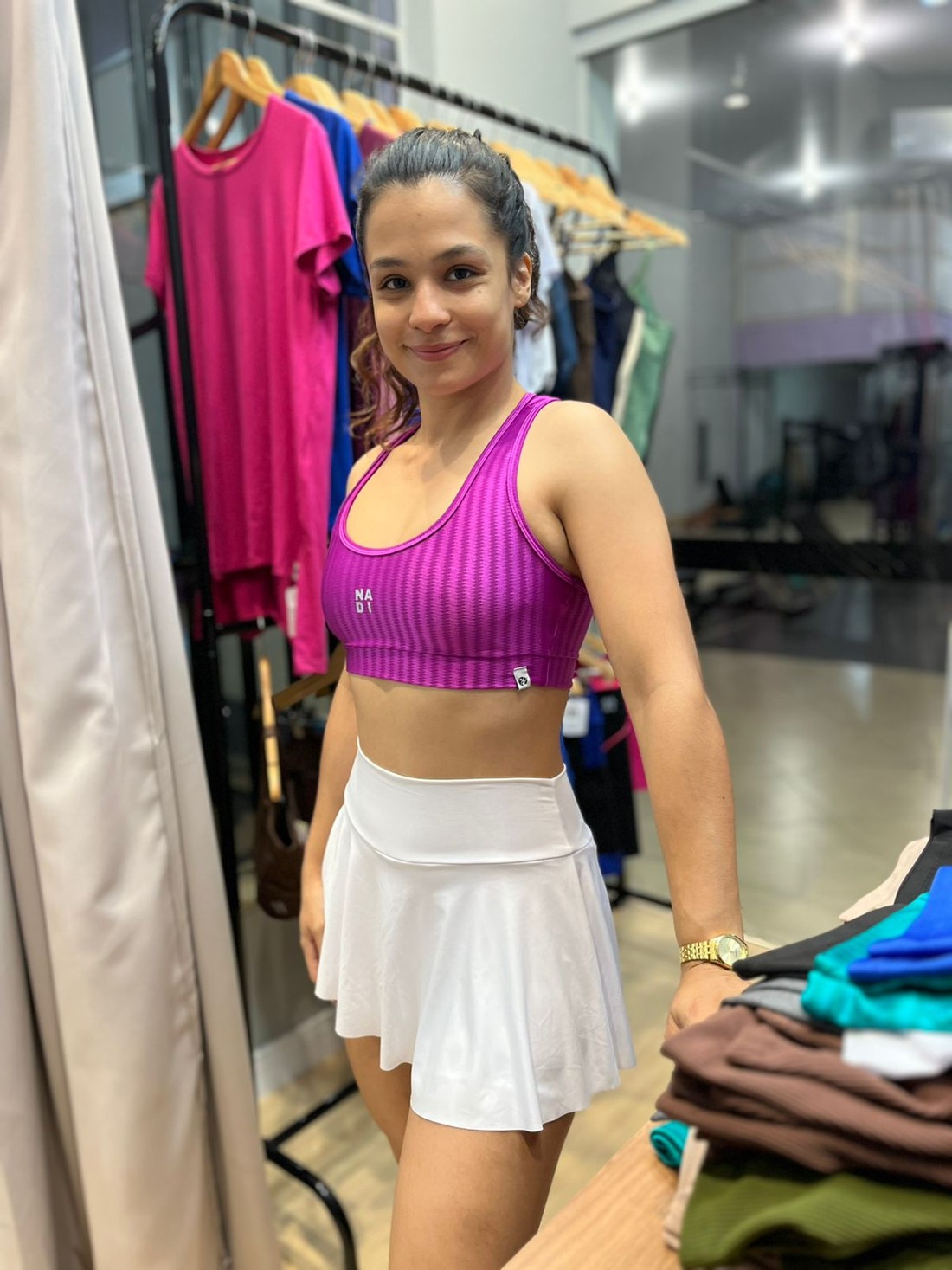 shorts saia taise branco