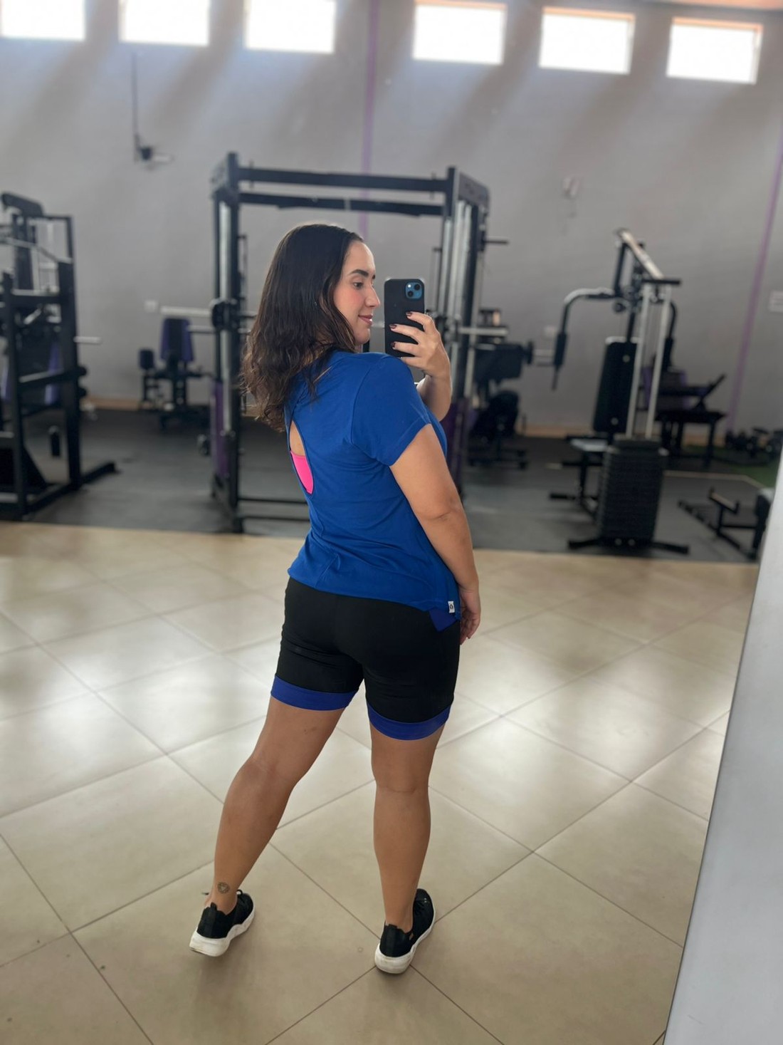 bermuda bolso lateral azul