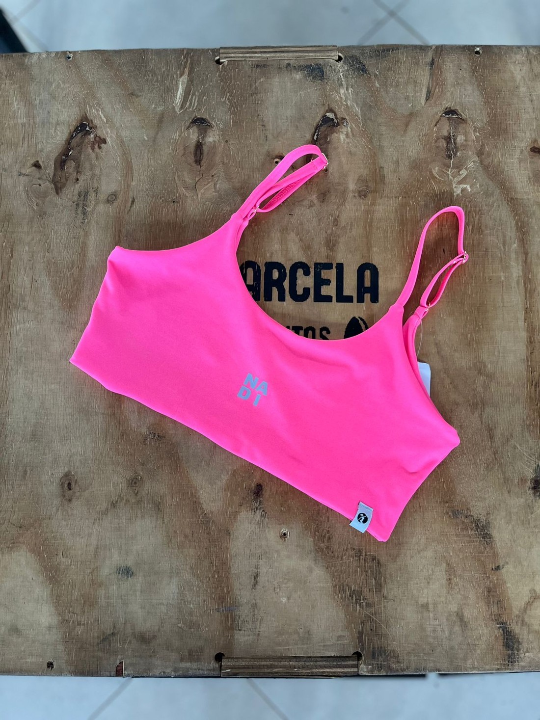 top alça regulavel rosa neon top alça regulavel rosa neon