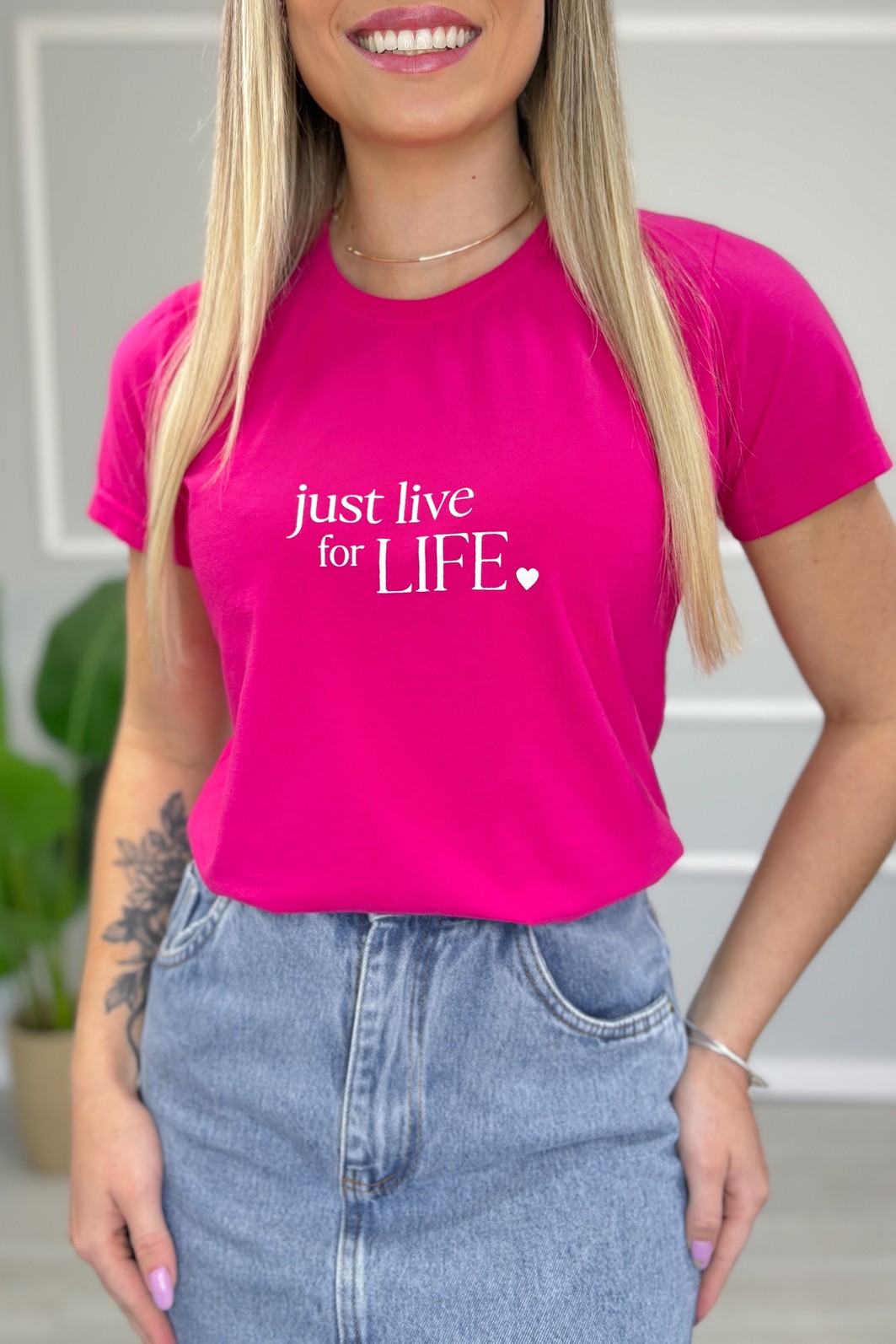 T SHIRT _ JUST LIVE FOR LIFE T SHIRT _ JUST LIVE FOR LIFE