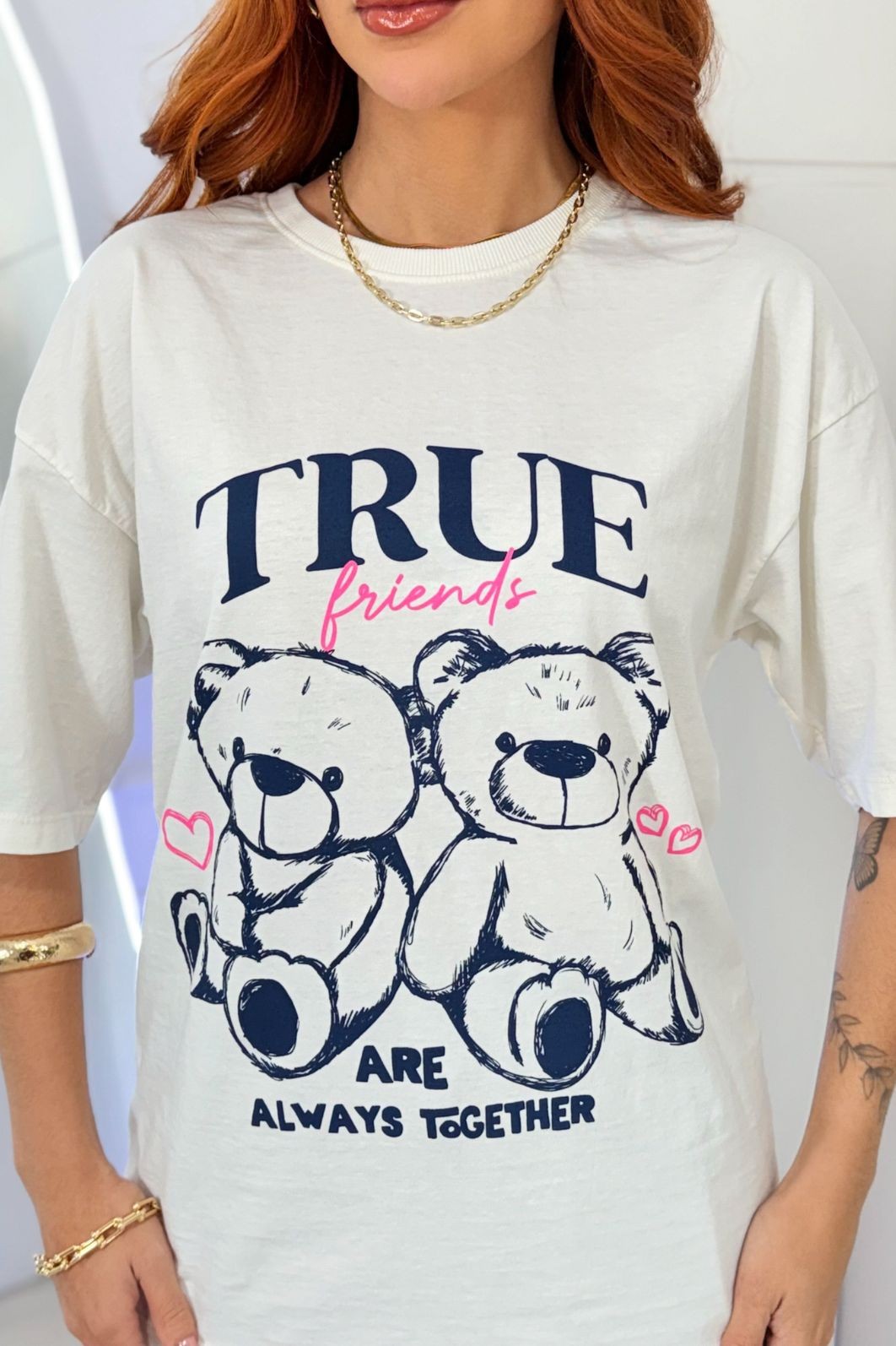 T-SHIRT OVERSIZED  _  TRUE FRIENDS