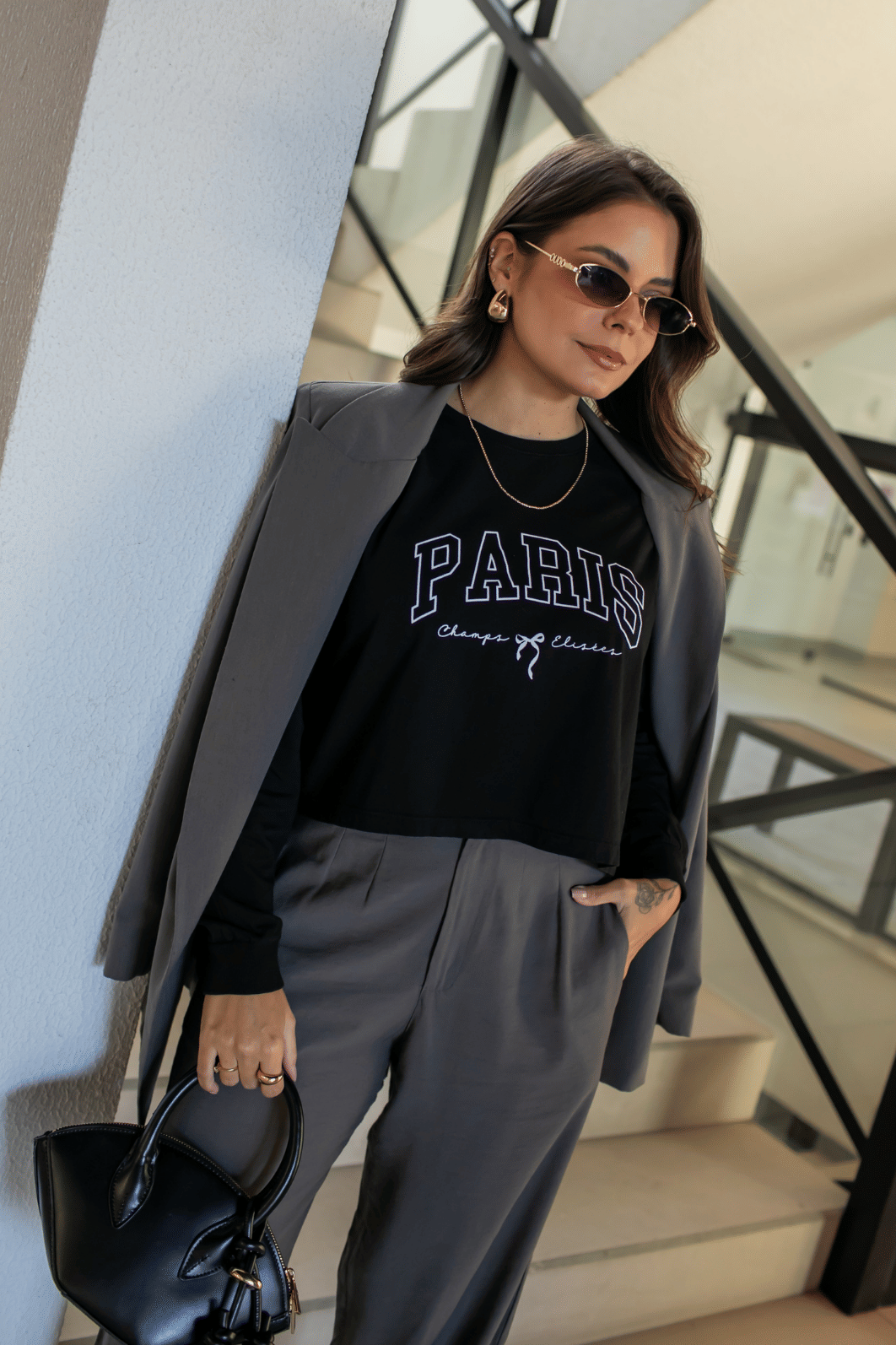 CROPPED MANGA LONGA _ PARIS CROPPED MANGA LONGA _ PARIS