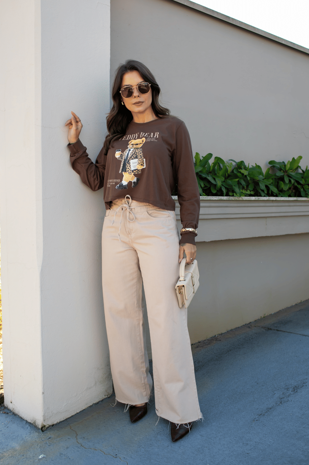 CROPPED MANGA LONGA _ TEDDY BEAR CROPPED MANGA LONGA _ TEDDY BEAR