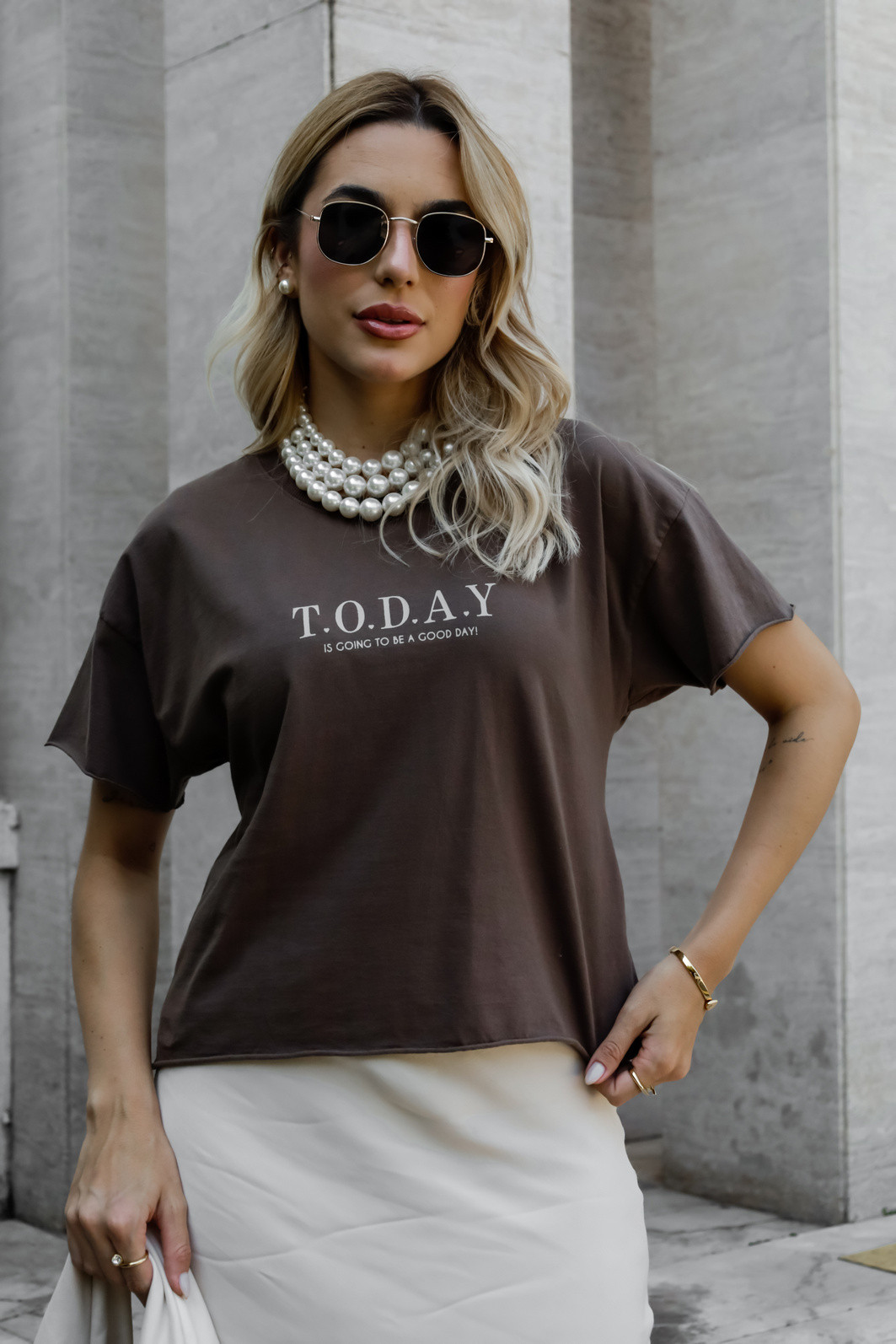 CROPPED OVERSIZE  _  TODAY _  MARROM CROPPED OVERSIZE  _  TODAY _  MARROM