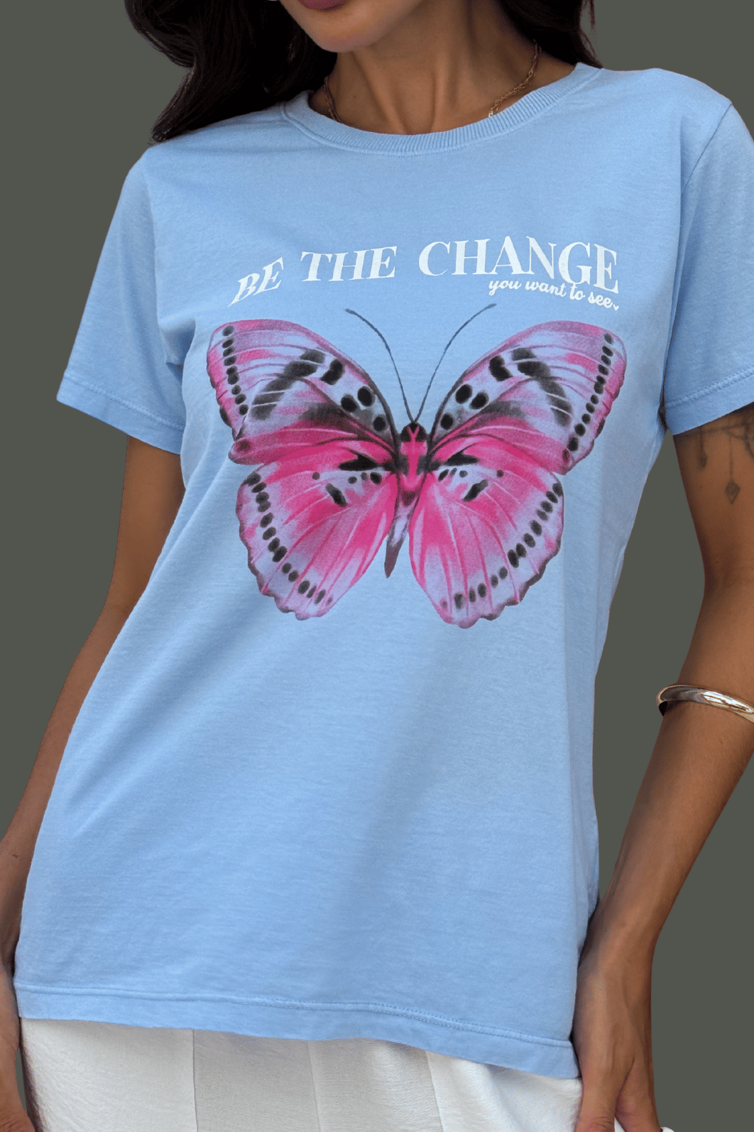 T-SHIRT  _  BE THE CHANGER [BORBOLETA]