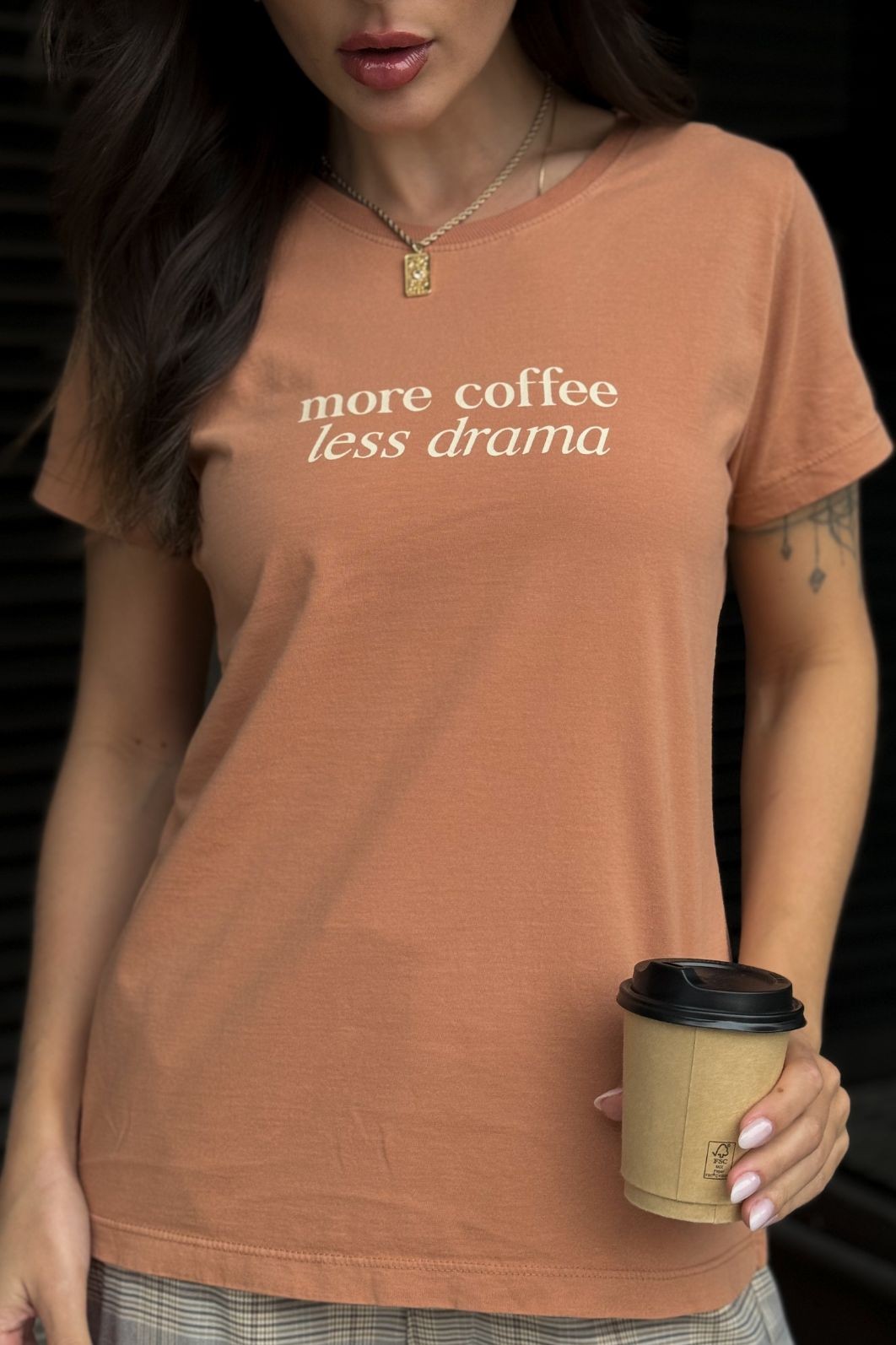 T SHIRT _ COFFEE LESS DRAMA T SHIRT _ COFFEE LESS DRAMA