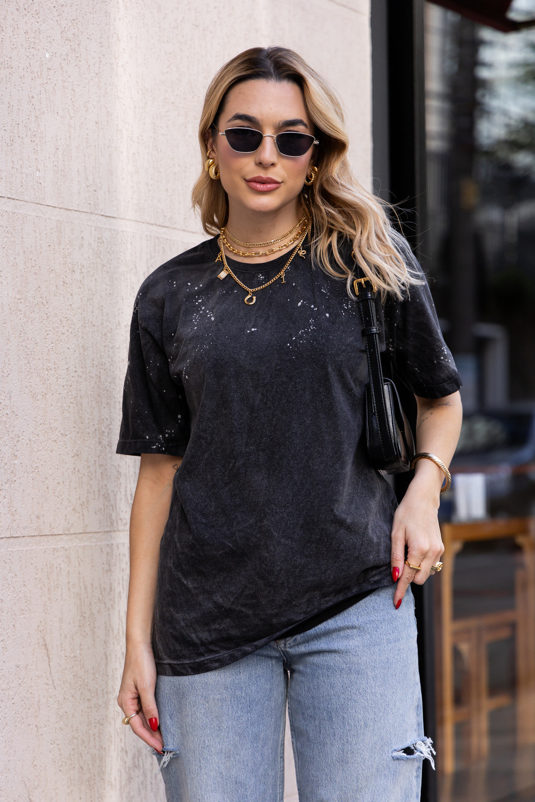 TEE OVERSIZED  _  RESPINGOS  CORROZIVO  _   MARMORIZADA