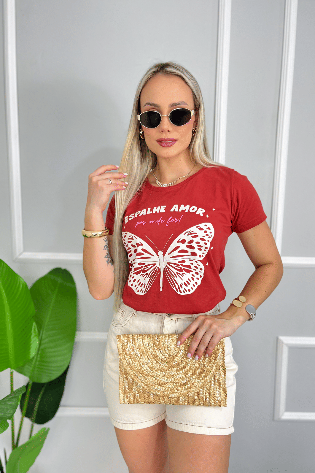 T-SHIRT  BASIC  _  ESPALHE O AMOR