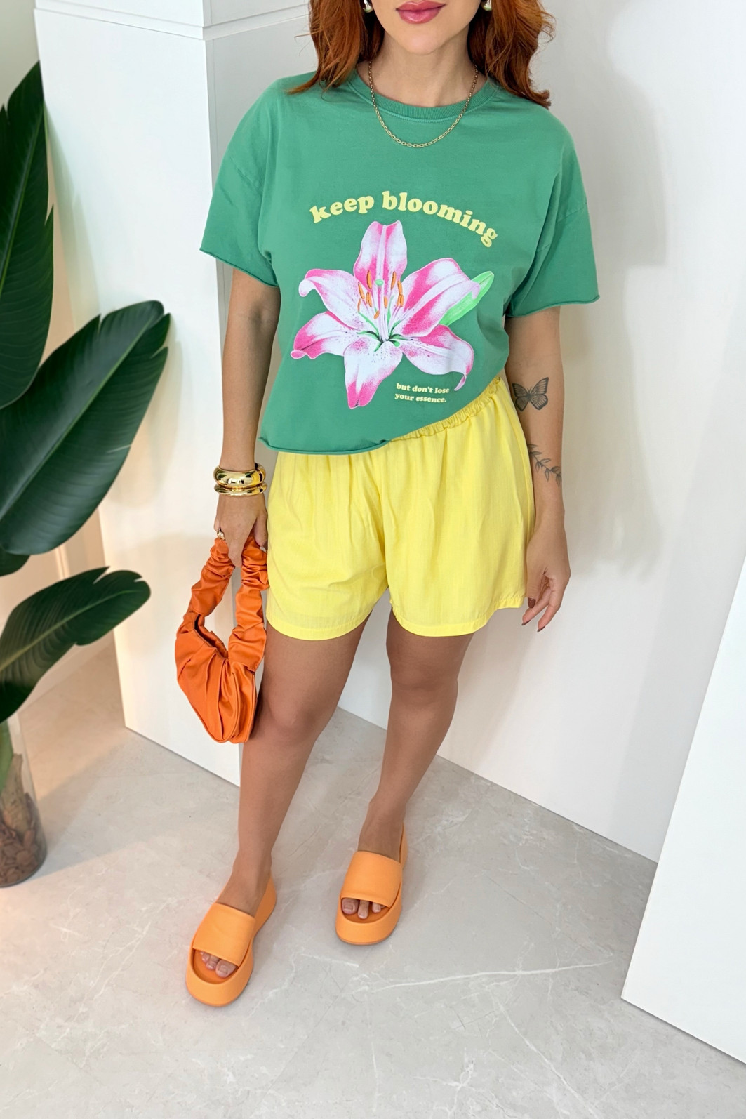 MAXI CROPPED _ KEEP BLOOMING _ VERDE MAXI CROPPED _ KEEP BLOOMING _ VERDE