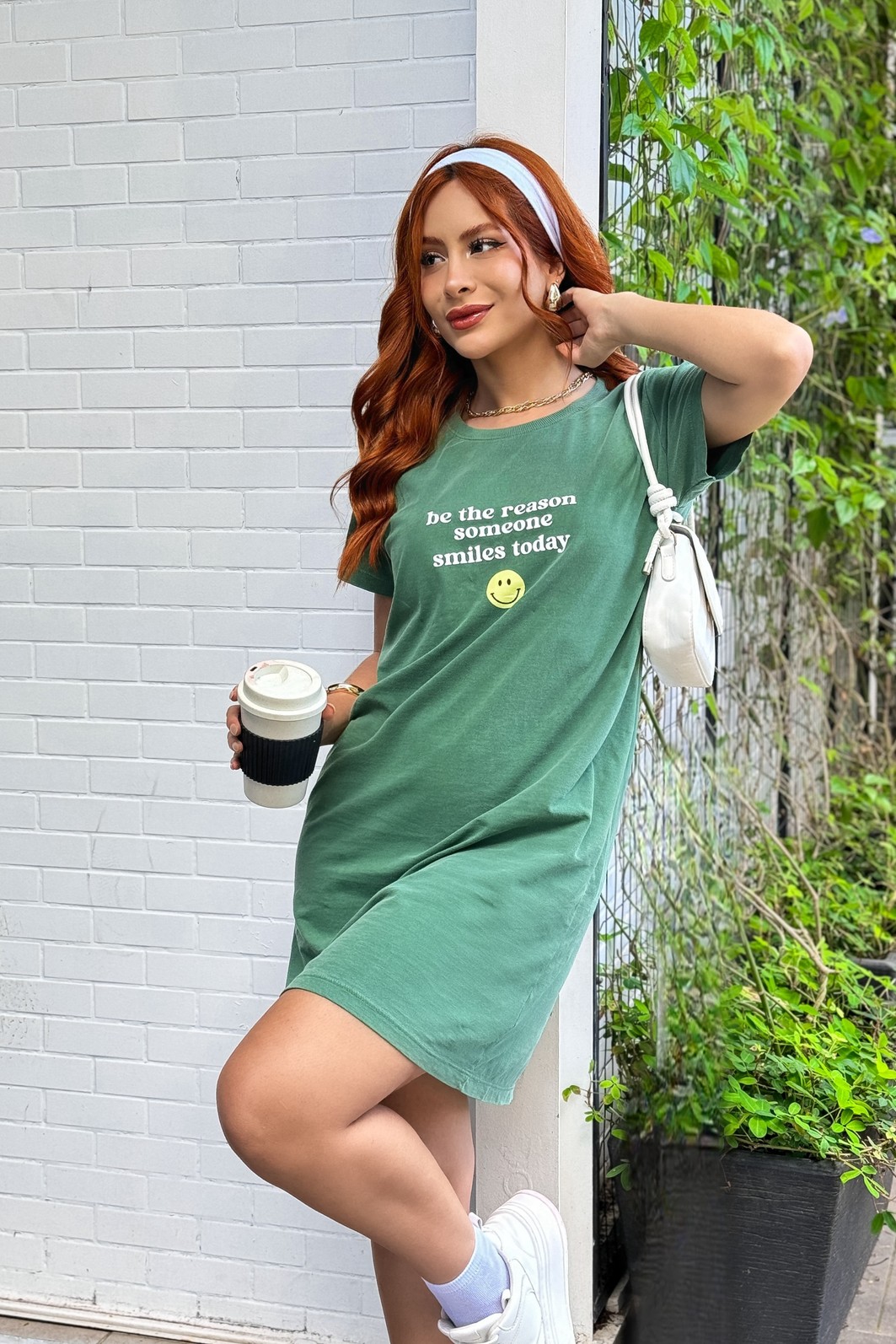 TEE DRESS _ BE THE REASON _ VERDE MILITAR TEE DRESS _ BE THE REASON _ VERDE MILITAR