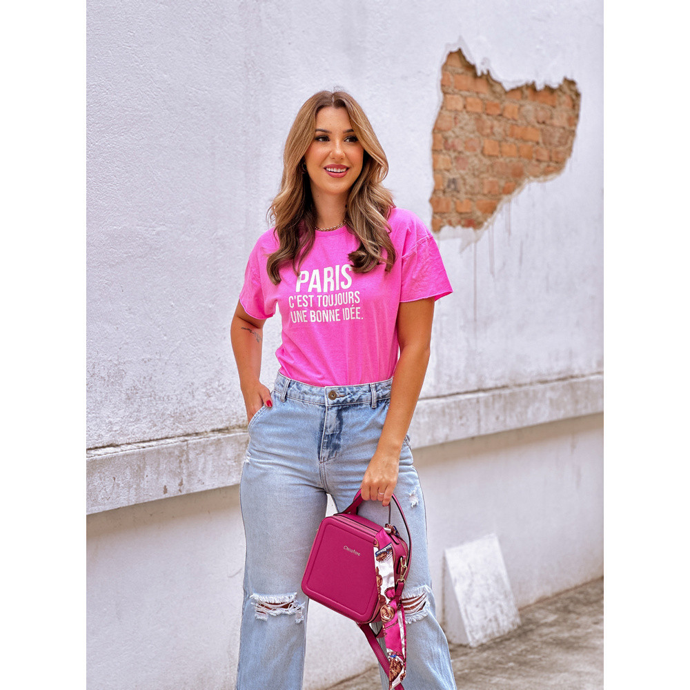 CROPPED OVERSIZE  _  PARIS  _  ROSA