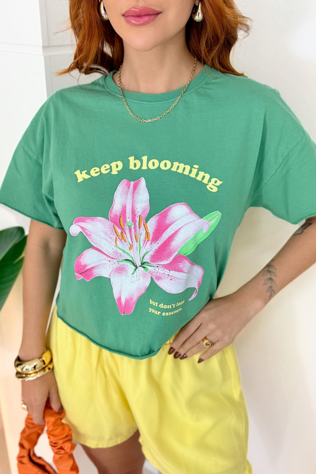 MAXI CROPPED _ KEEP BLOOMING _ VERDE MAXI CROPPED _ KEEP BLOOMING _ VERDE