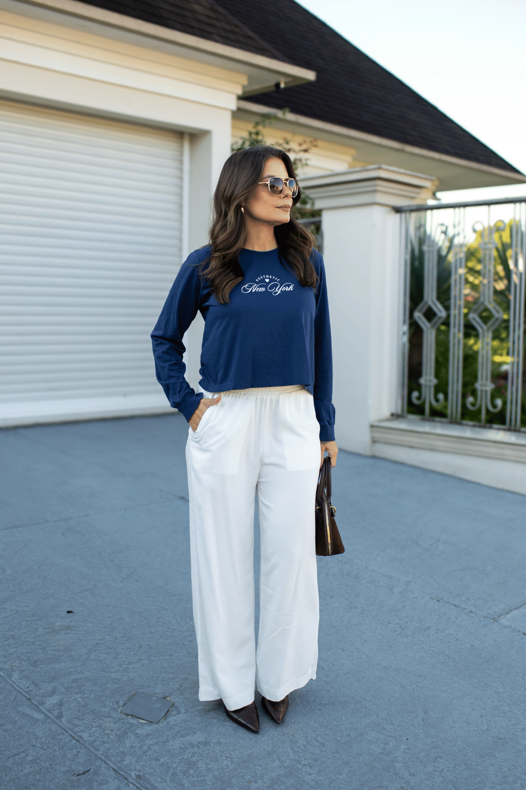 CROPPED MANGA LONGA  _  NEW YORK