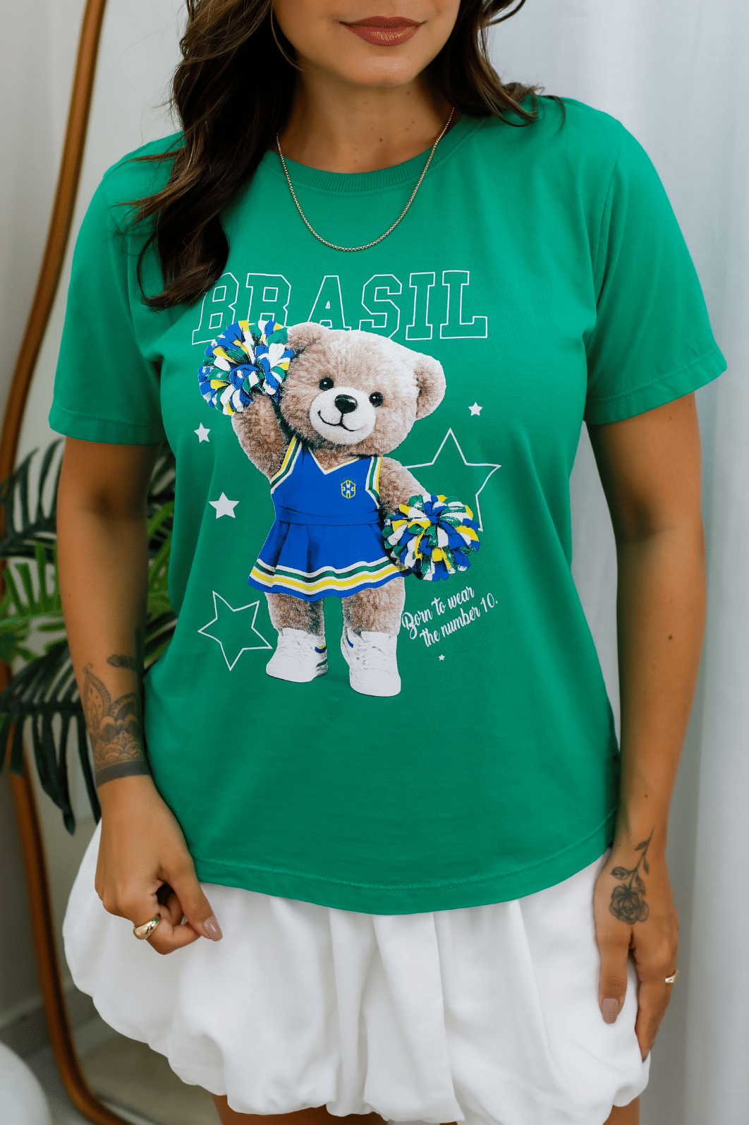 T-SHIRT  _  BRASIL [URSO COM POMPONS]