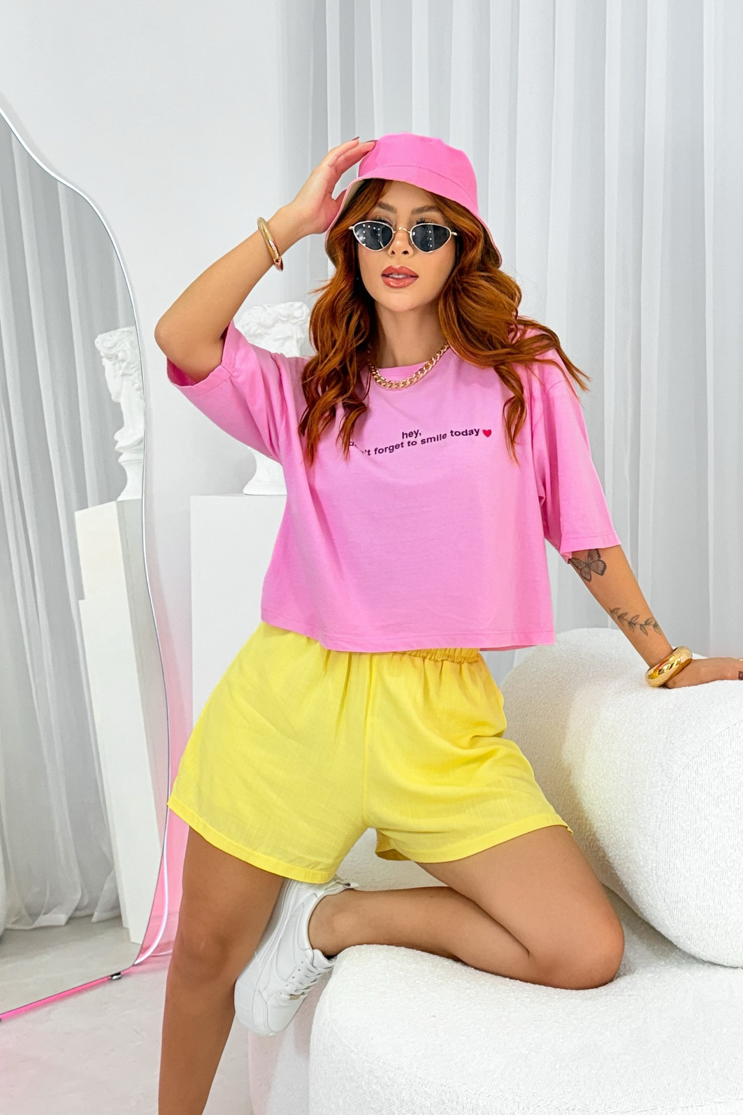 CROPPED OVERSIZED _ HEI. DON´T FORGET _ ROSA CROPPED OVERSIZED _ HEI. DON´T FORGET _ ROSA