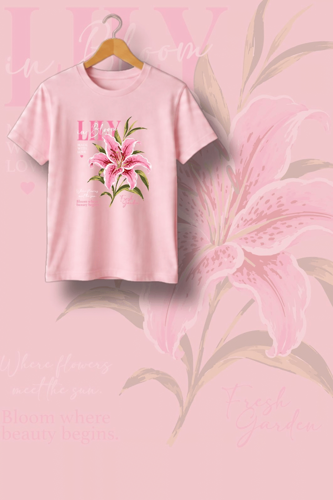 T-SHIRT  _  LILI IN BLOOW [FLOR]