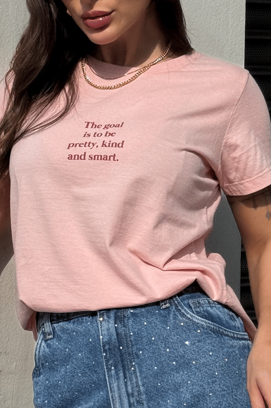 T SHIRT _ THE GOAL IS TO BE T SHIRT _ THE GOAL IS TO BE