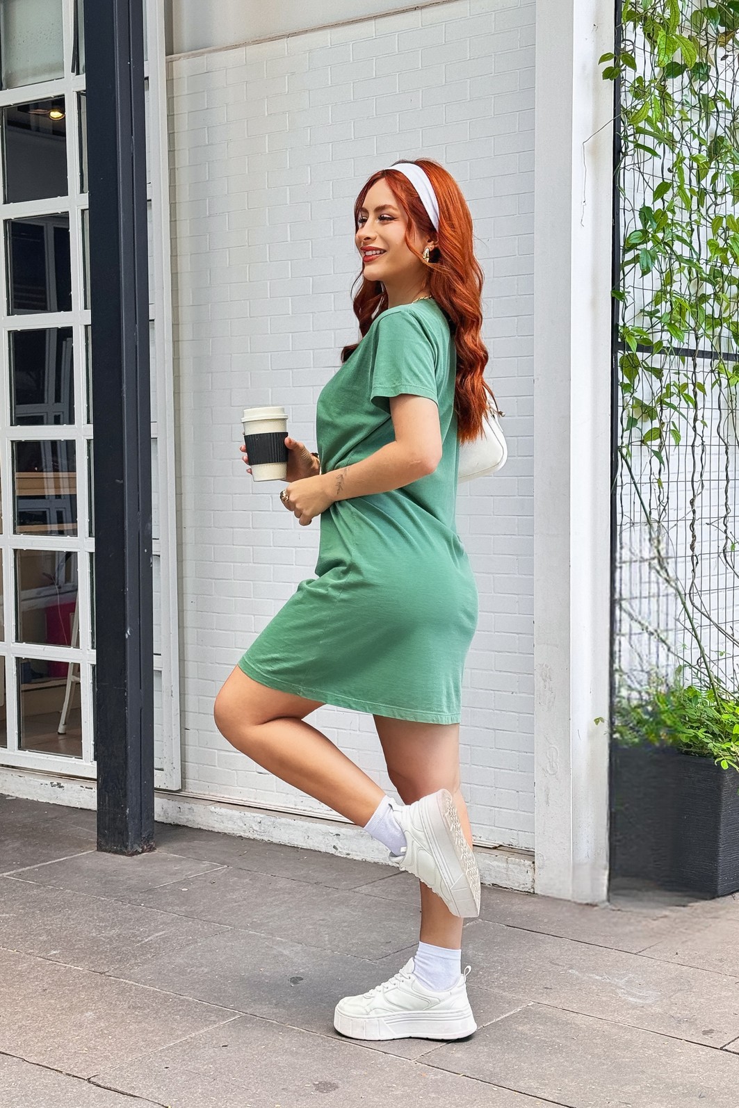 TEE DRESS _ BE THE REASON _ VERDE MILITAR TEE DRESS _ BE THE REASON _ VERDE MILITAR