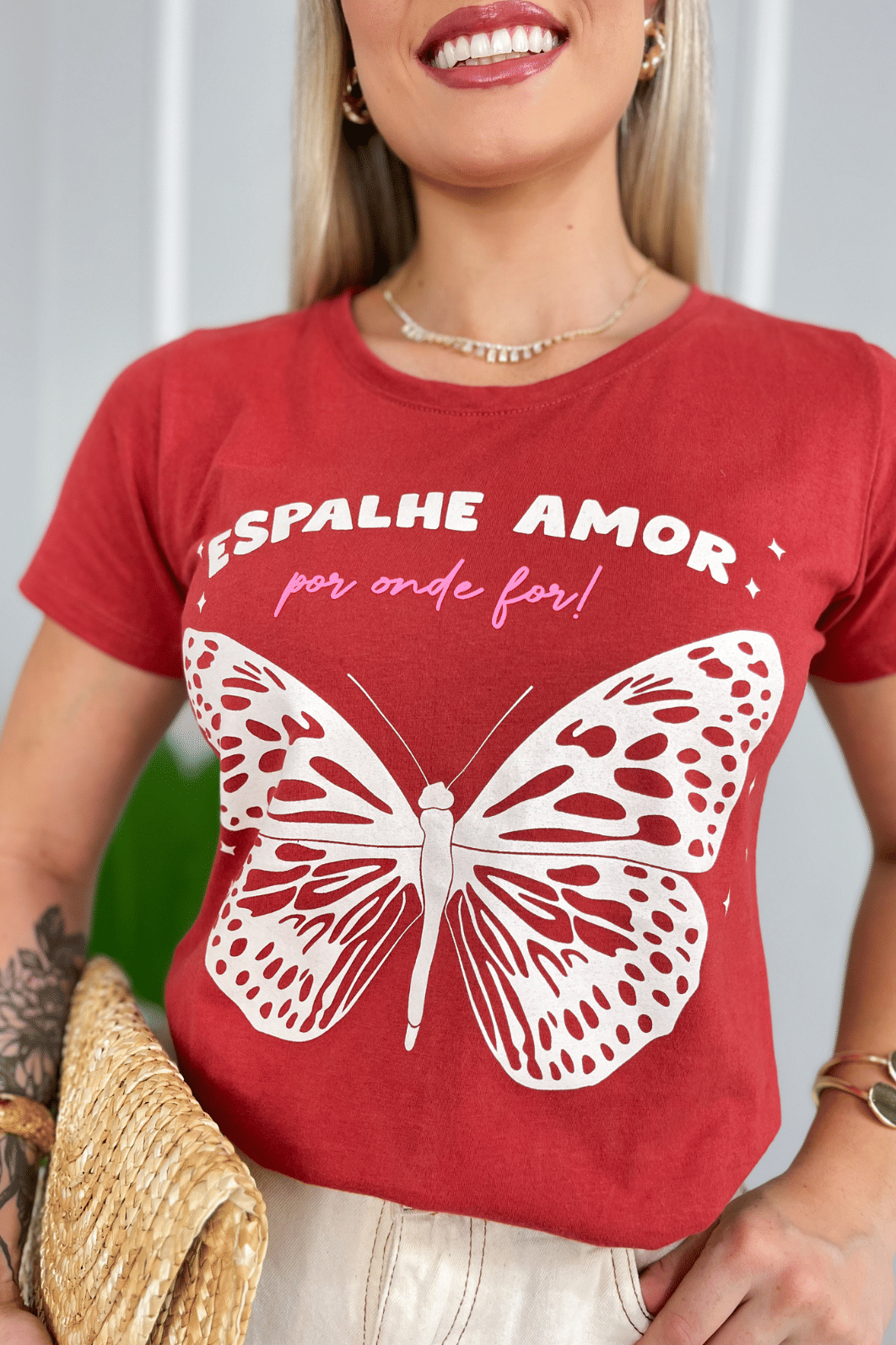 T-SHIRT  BASIC  _  ESPALHE O AMOR