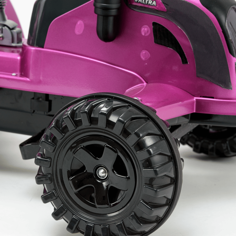 Trator Big Valtra Pink 12v com caçamba