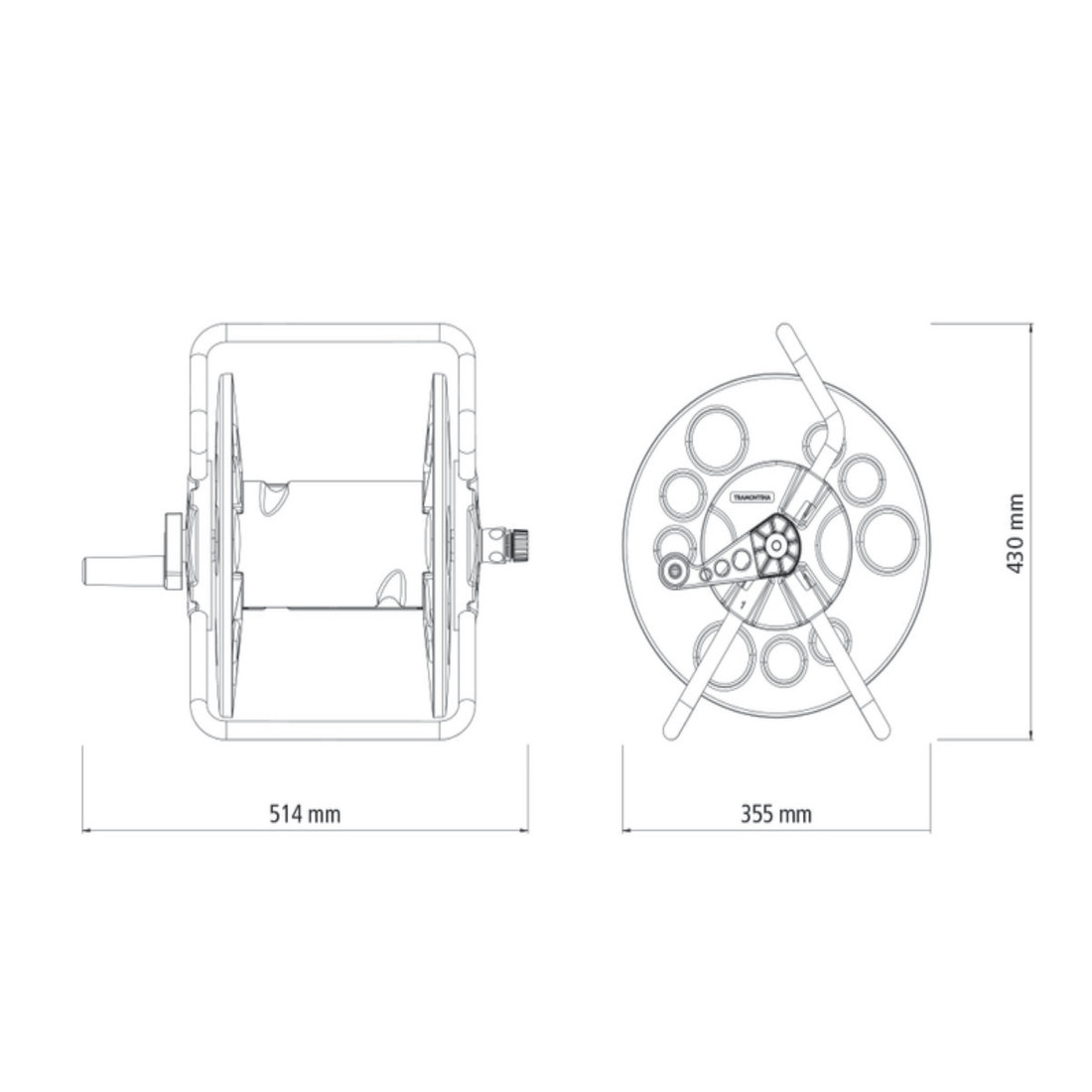 Suporte Enrolador de Mangueira  Tramontina Suporte Enrolador de Mangueira  Tramontina